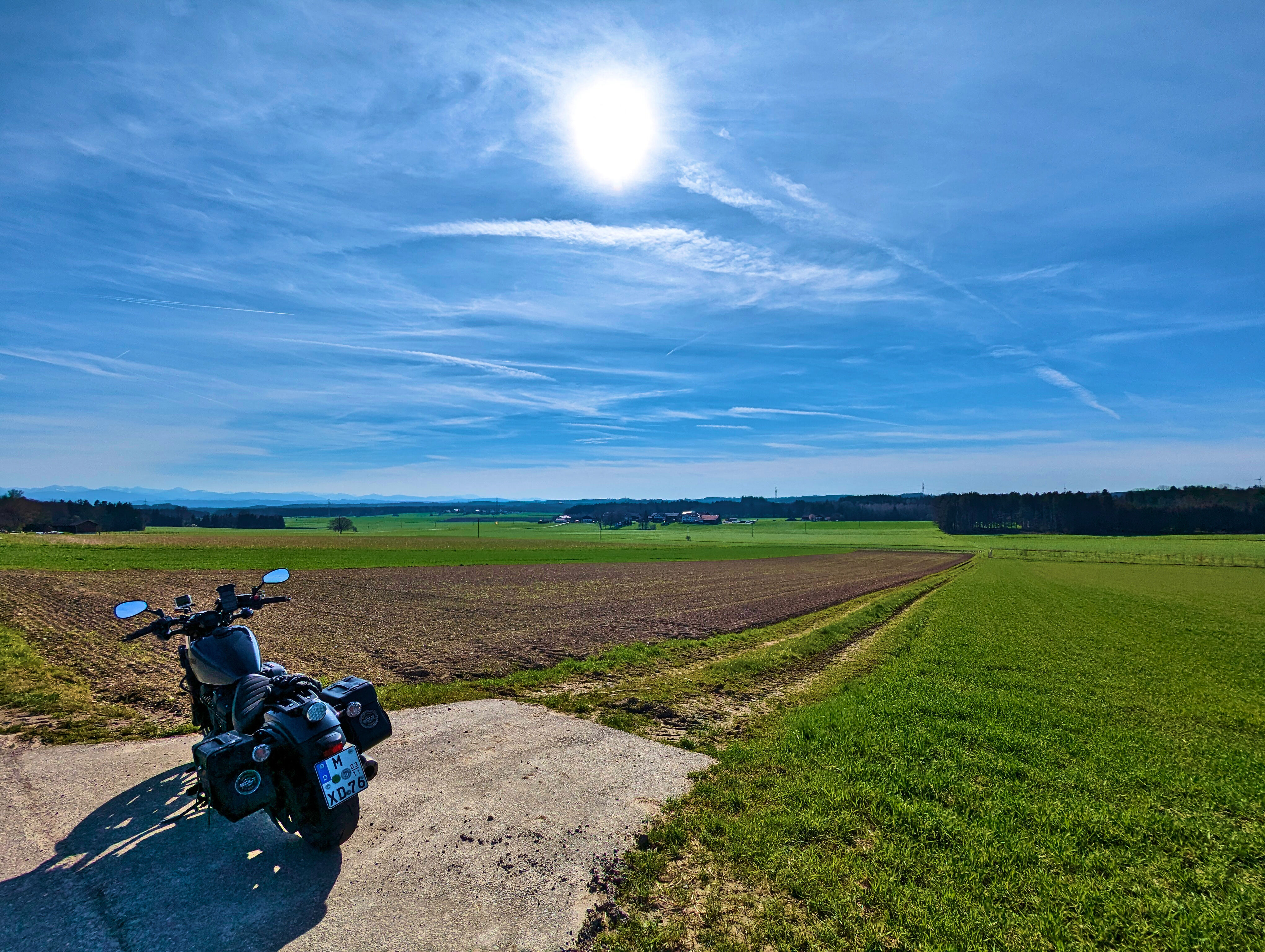 Kurz anhalten und Landschaft genießen