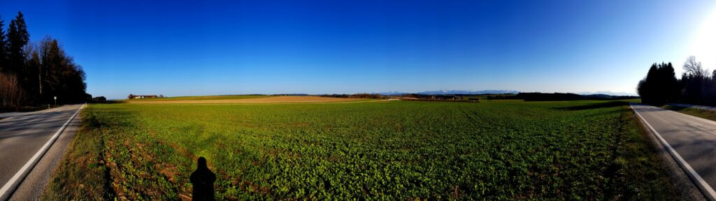 Panorama mit Bergblick