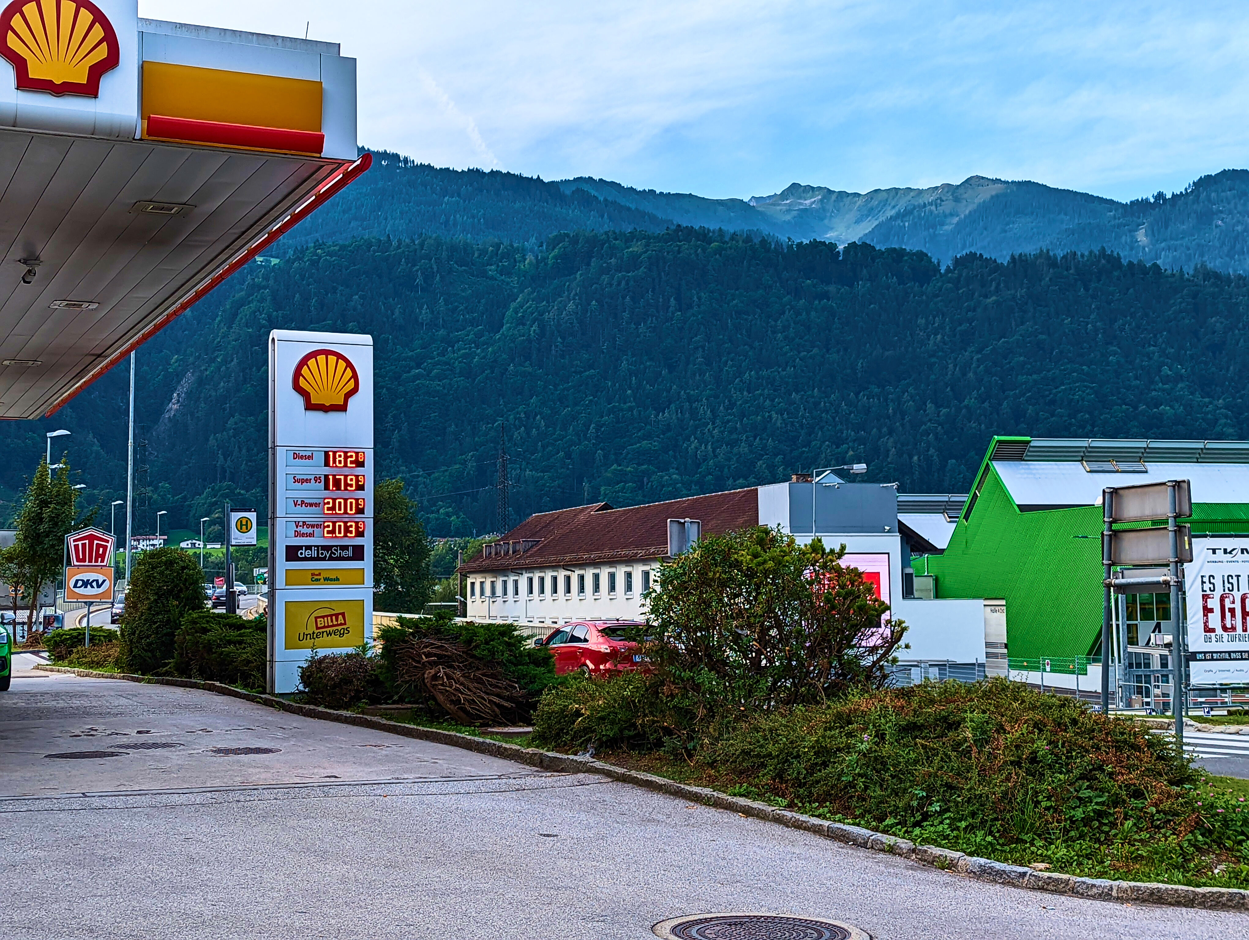 Der Liter Super 1,79 EUR in Österreich