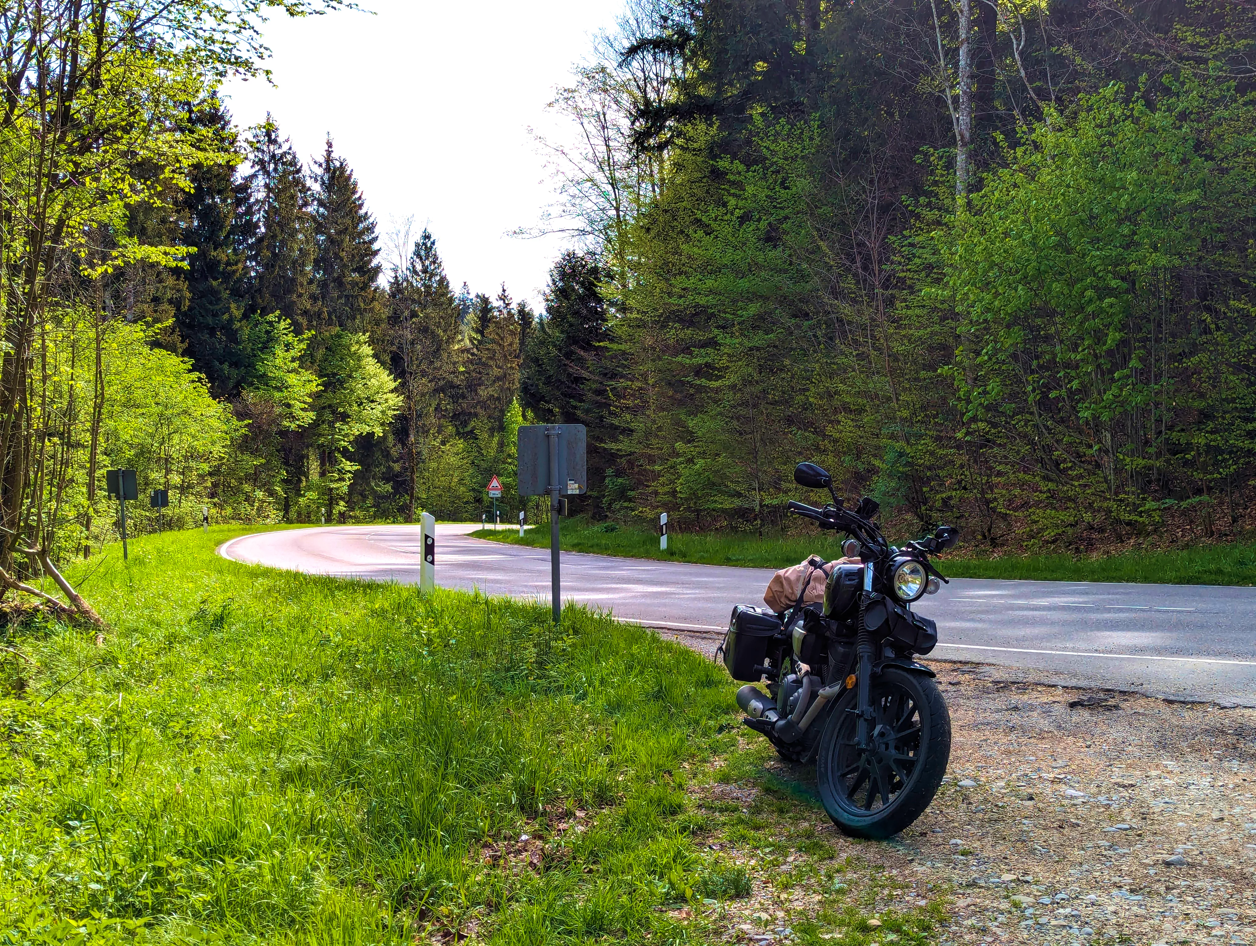 Pause in einer Kurve