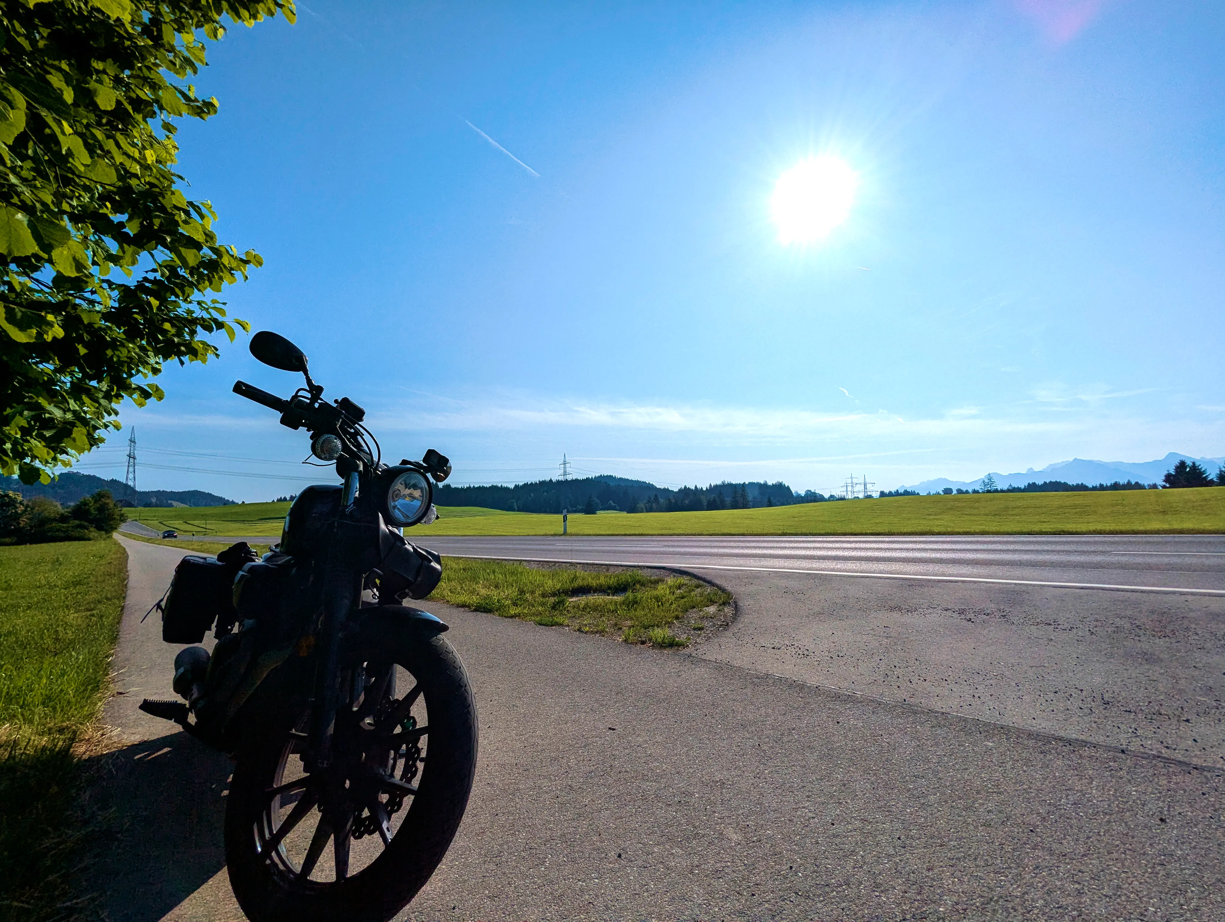 Kurzer Halt am Radlweg