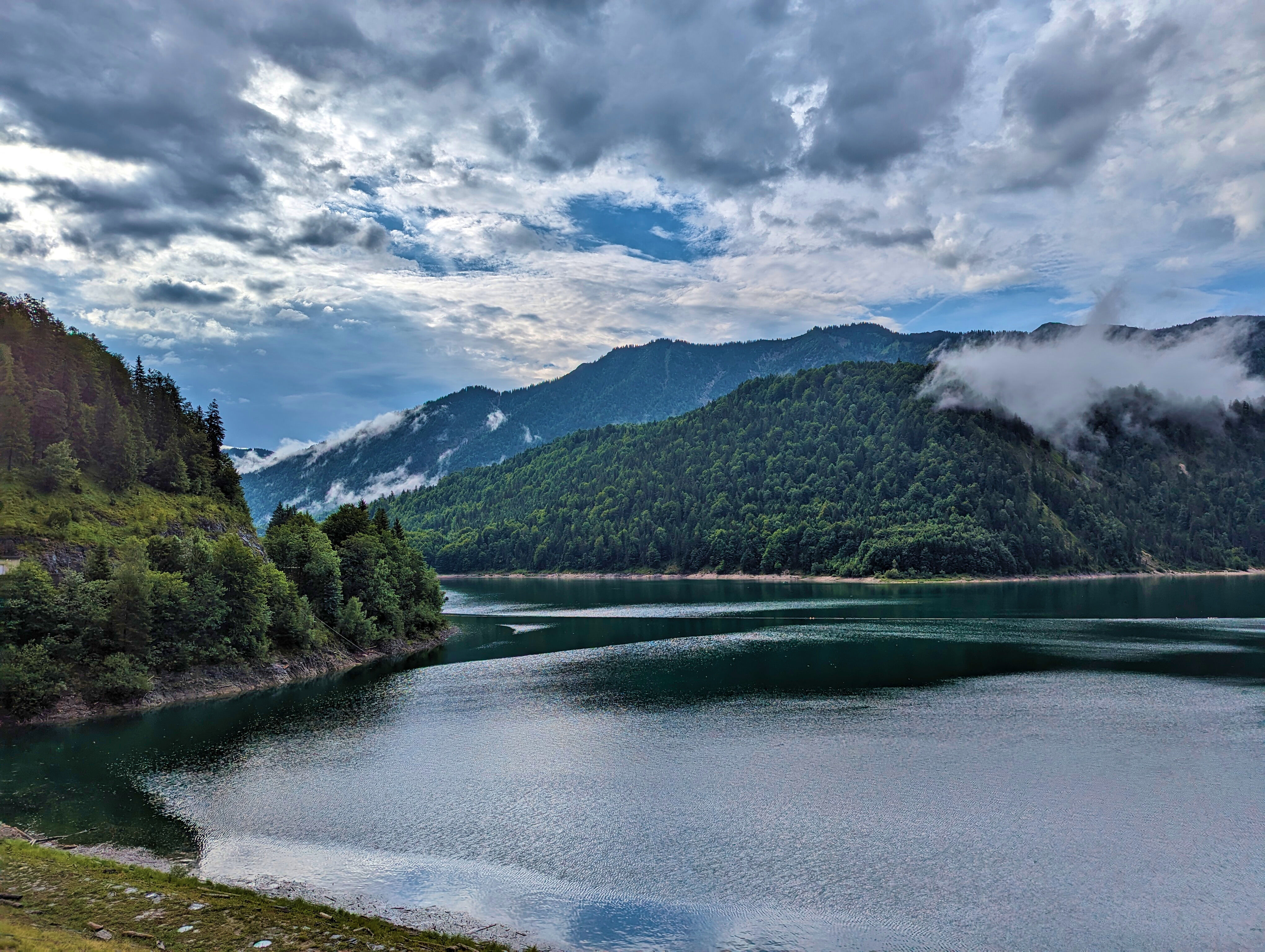 Ausblick auf den Sylvensteinspeicher