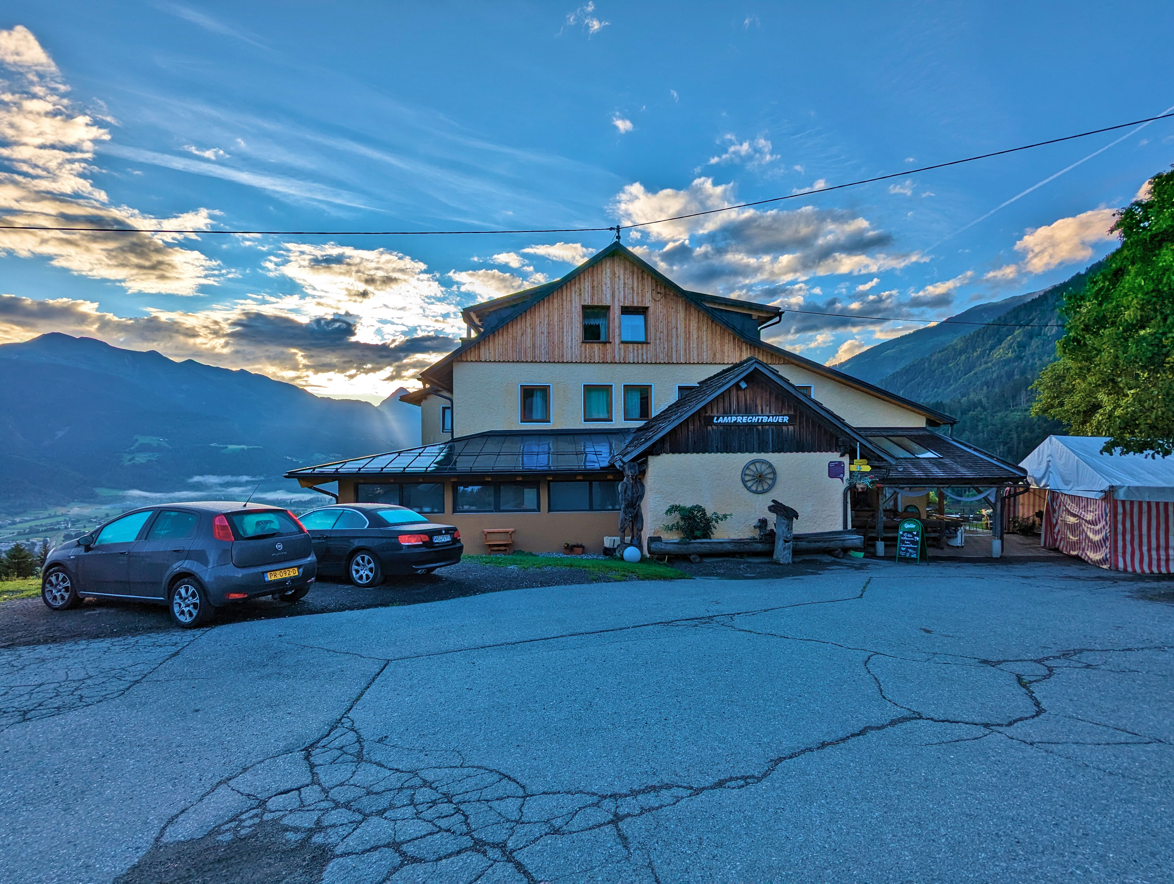 Ein letzter Blick auf die Unterkunft