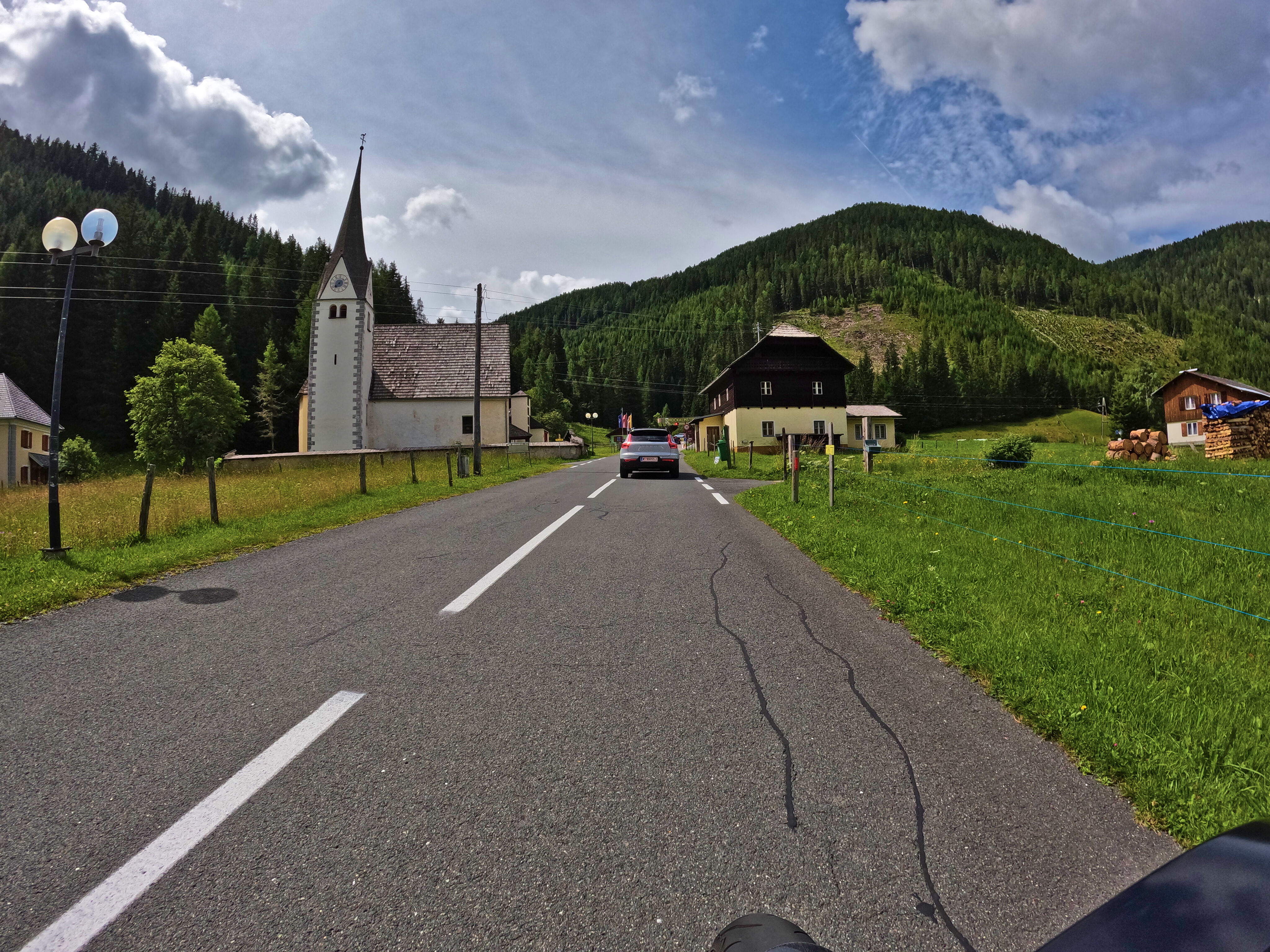 Innerkrems, vor der Mautstation der Nockalmstraße