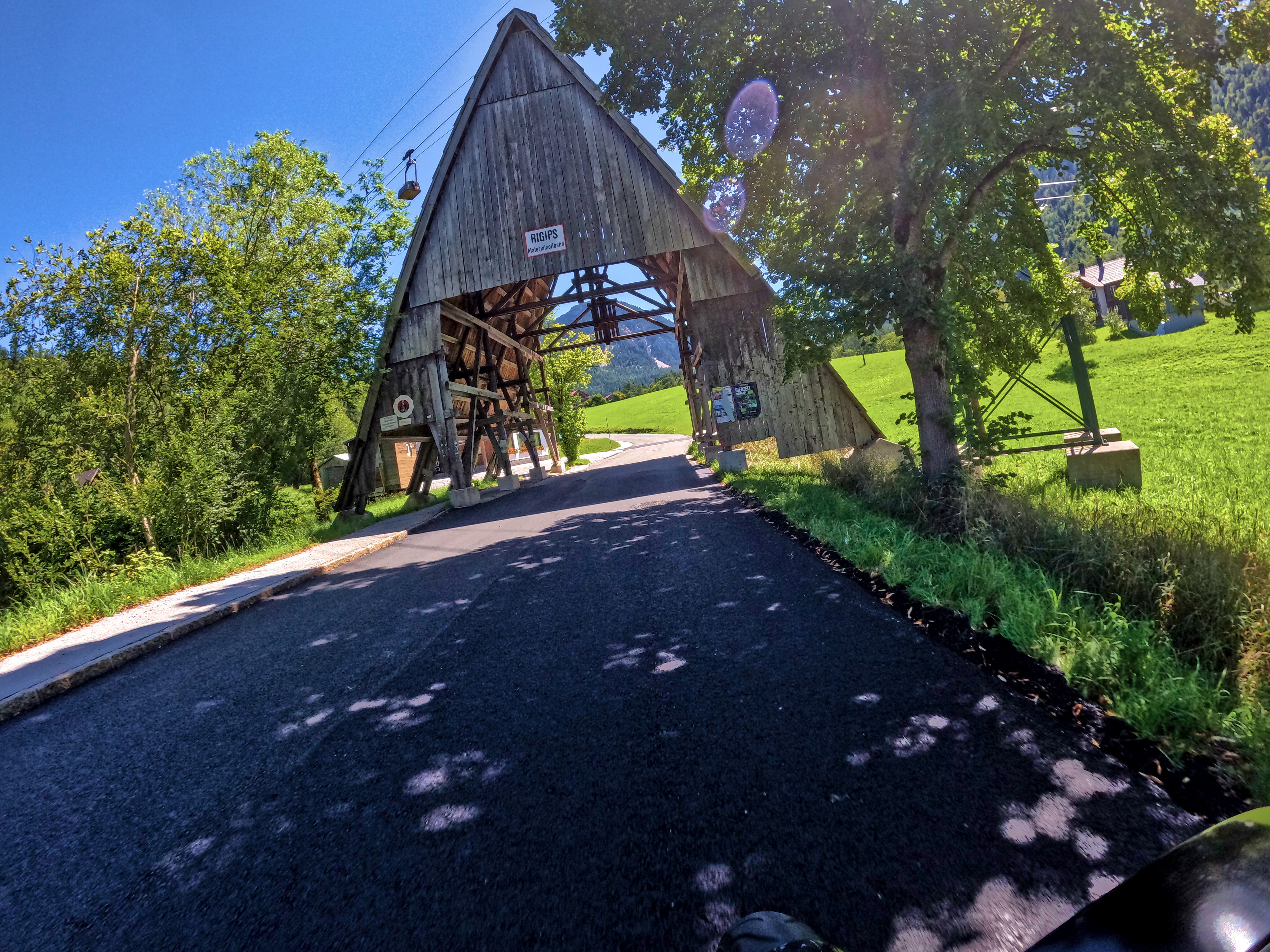 Rigips Materialseilbahn