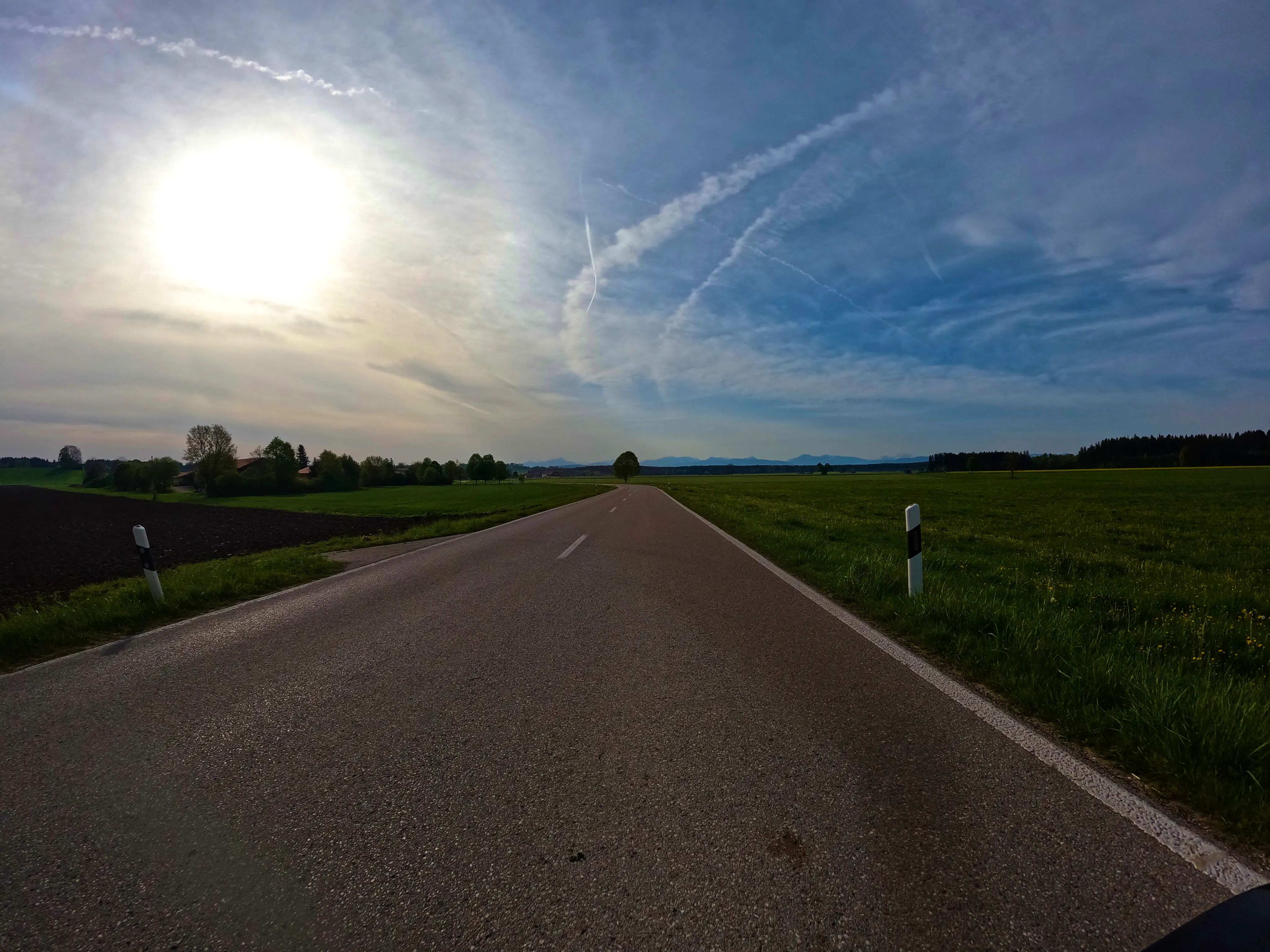 Die Alpen am Horizont