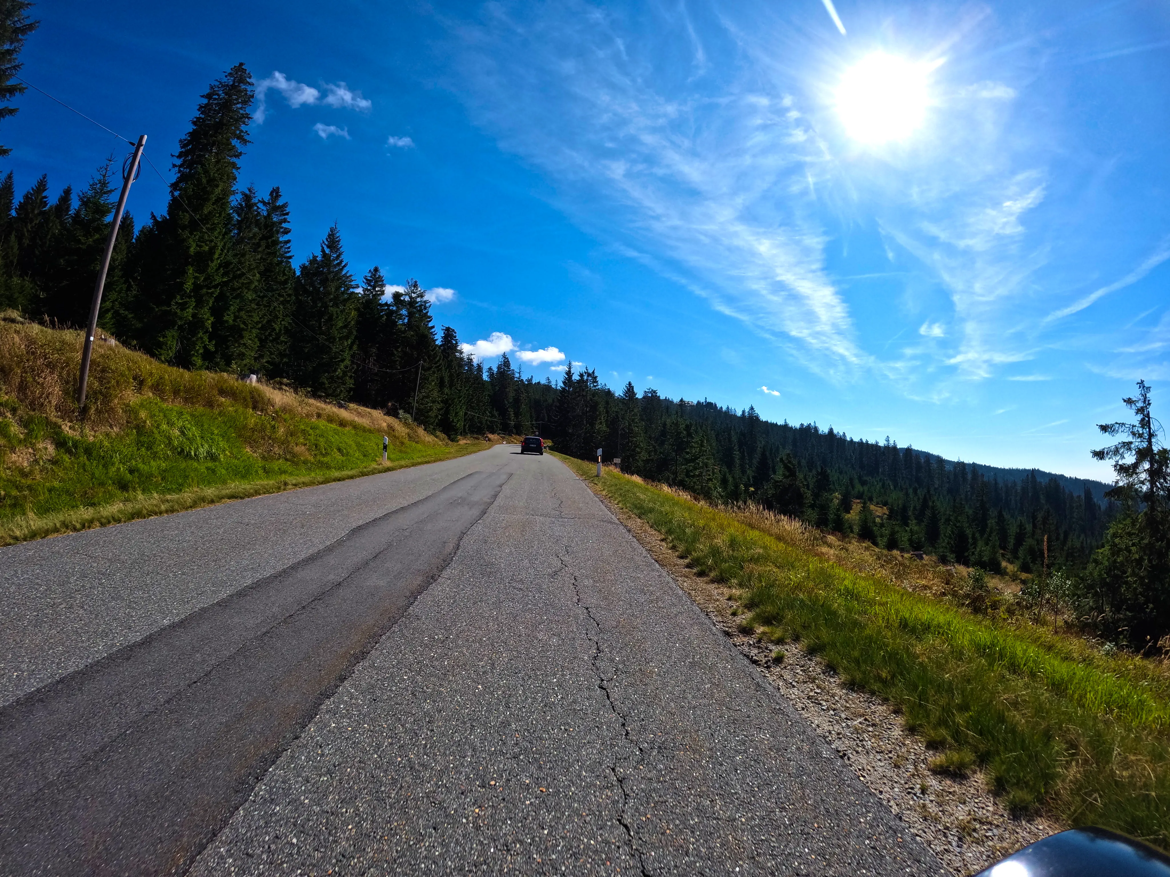 Mit wenig Steigung immer weiter rauf