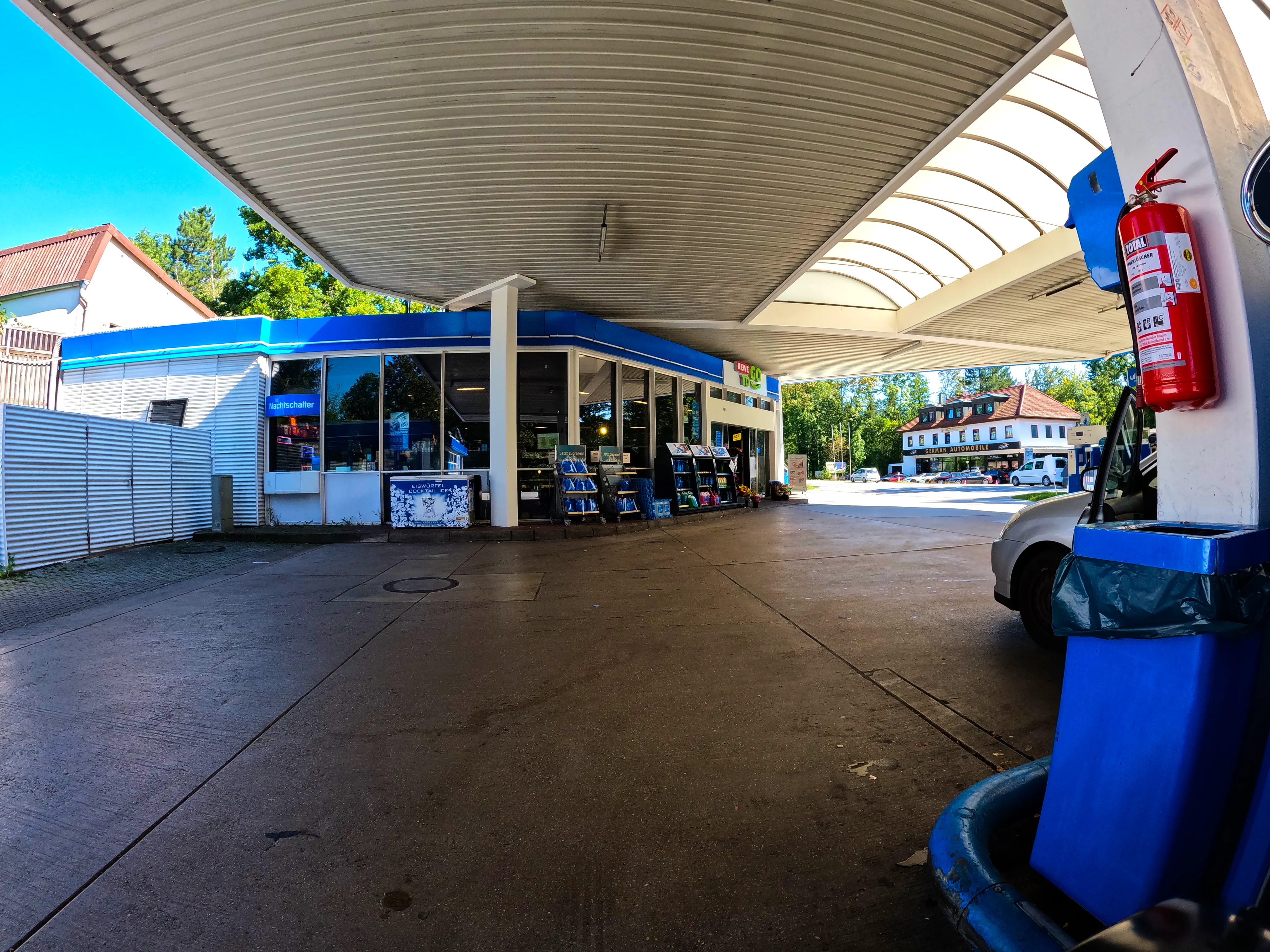 Ziel an der heimischen Tankstelle