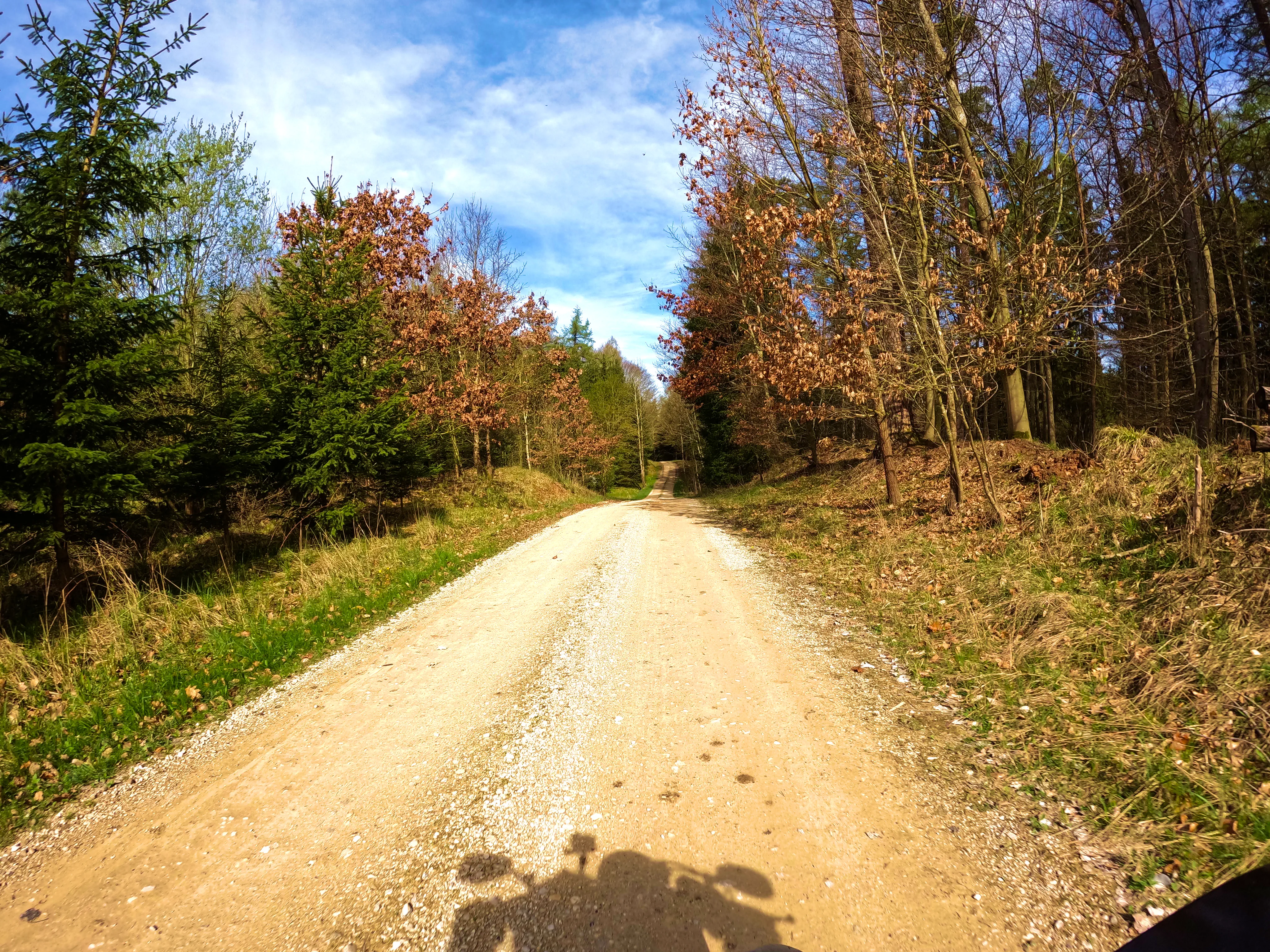 Schöner Weg, leider ohne Asphalt.
