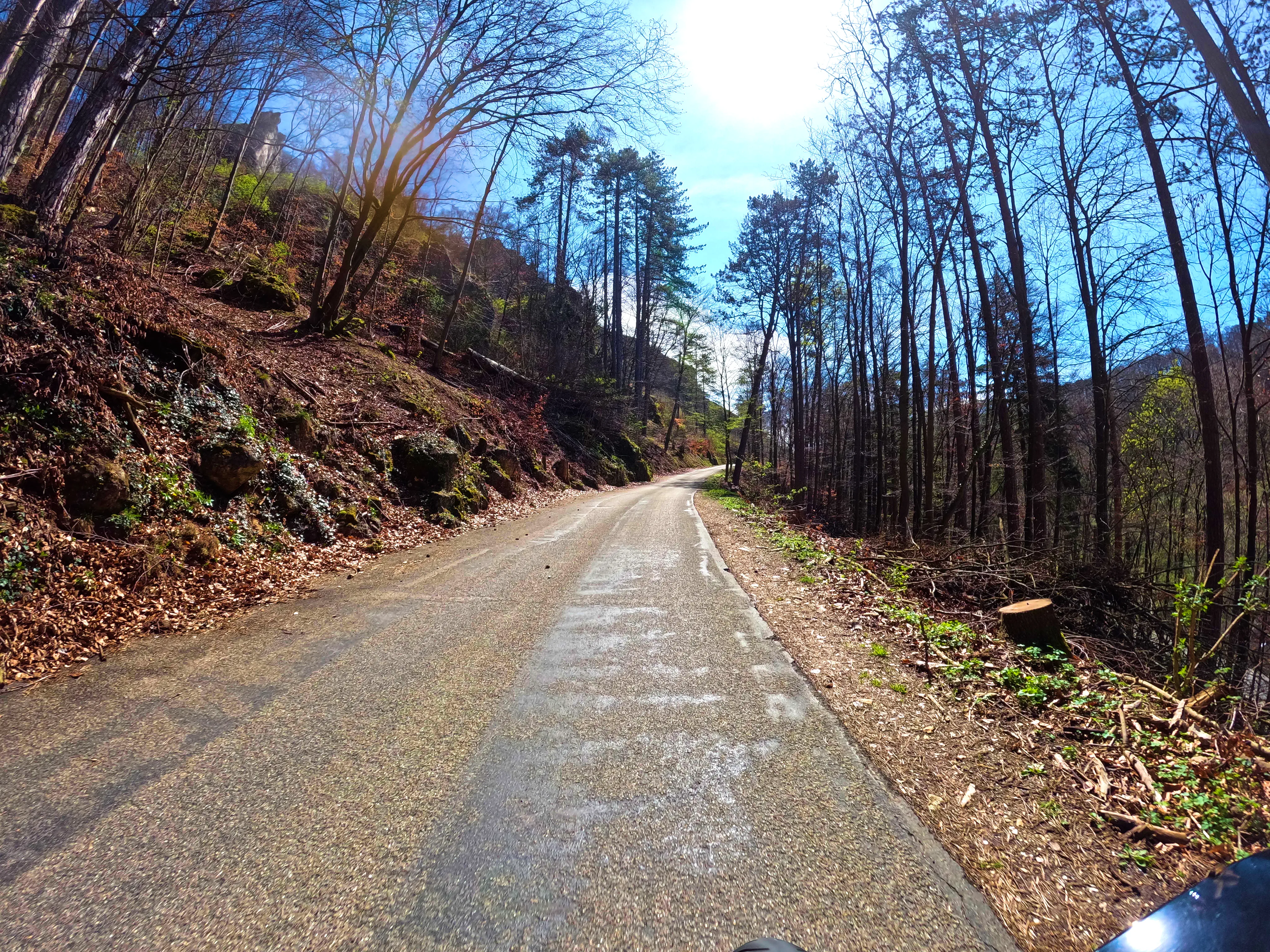 &hellip; hoch Richtung Burg.