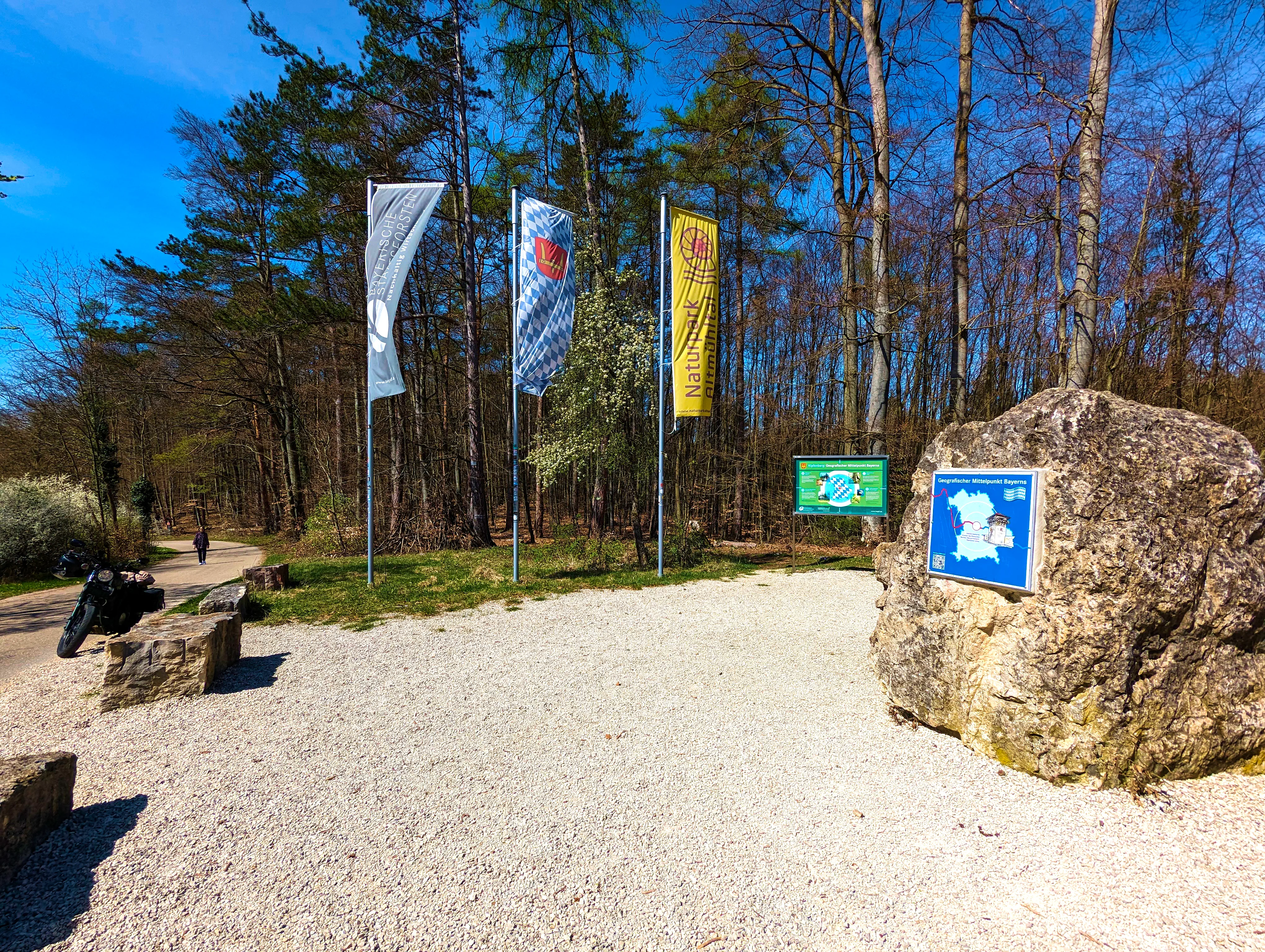 Tadaa! In der Mitte Bayerns angelangt.