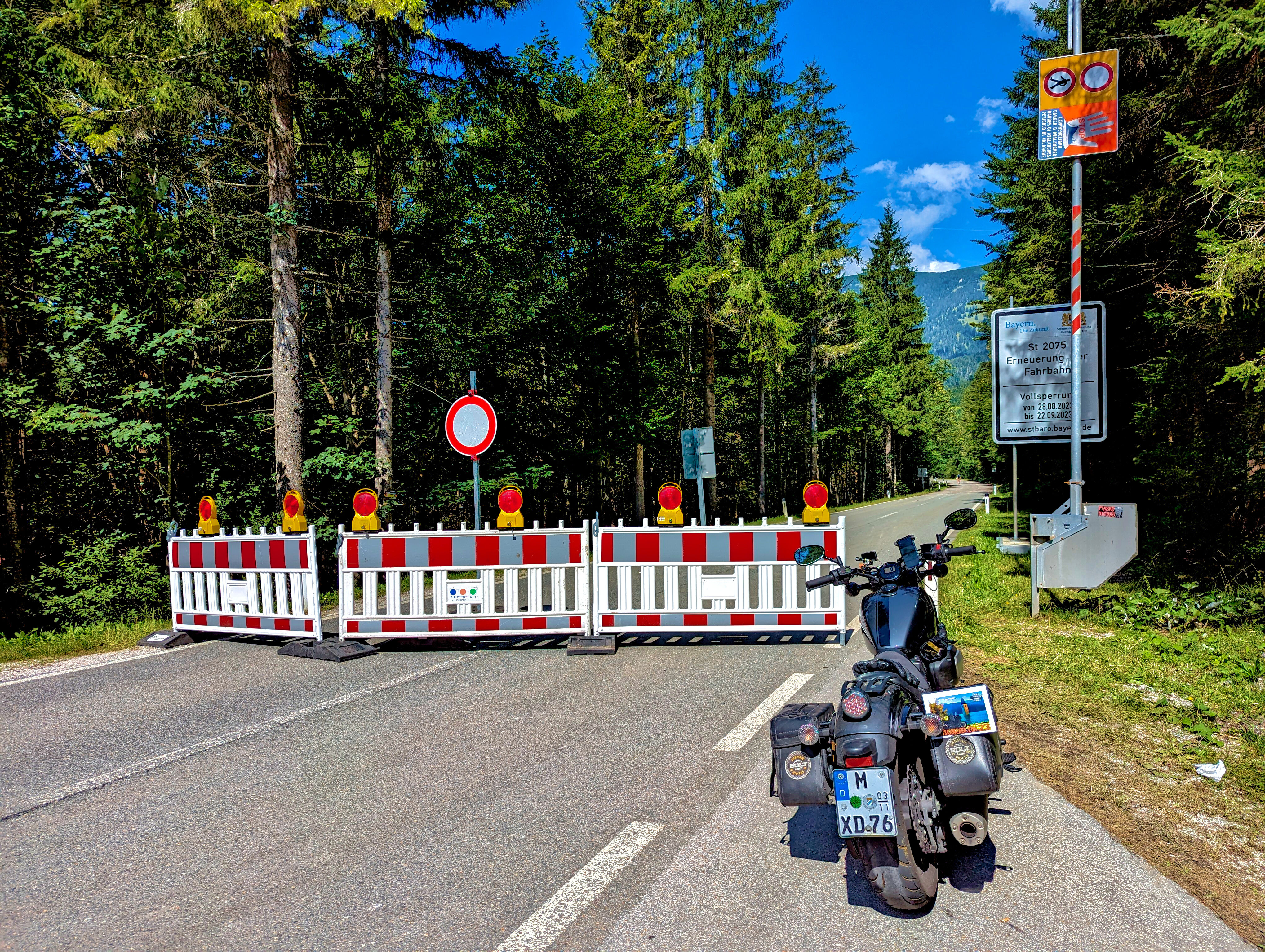 Bolt vor Vollsperrung