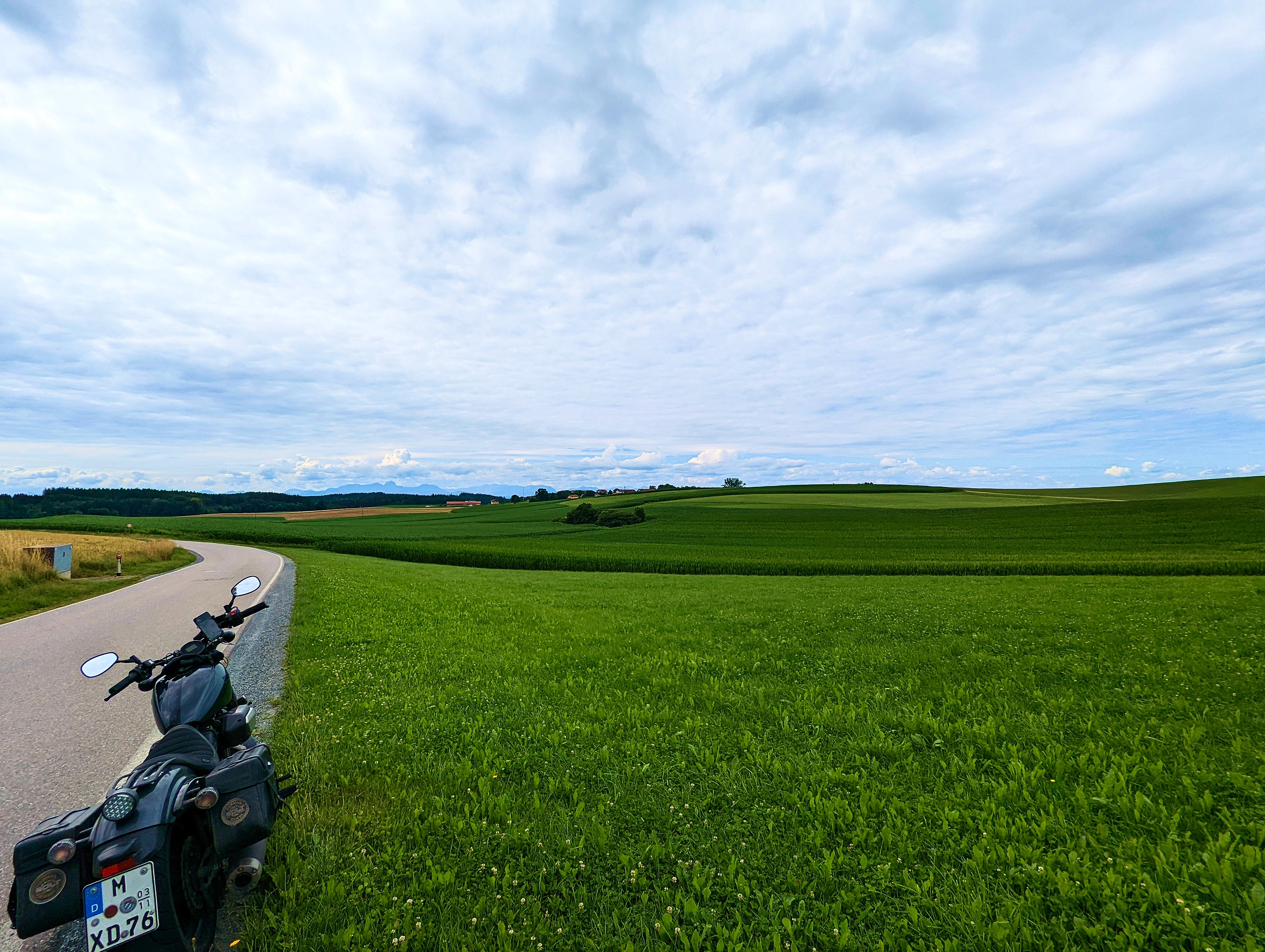 Blick Richtung Alpen&hellip;