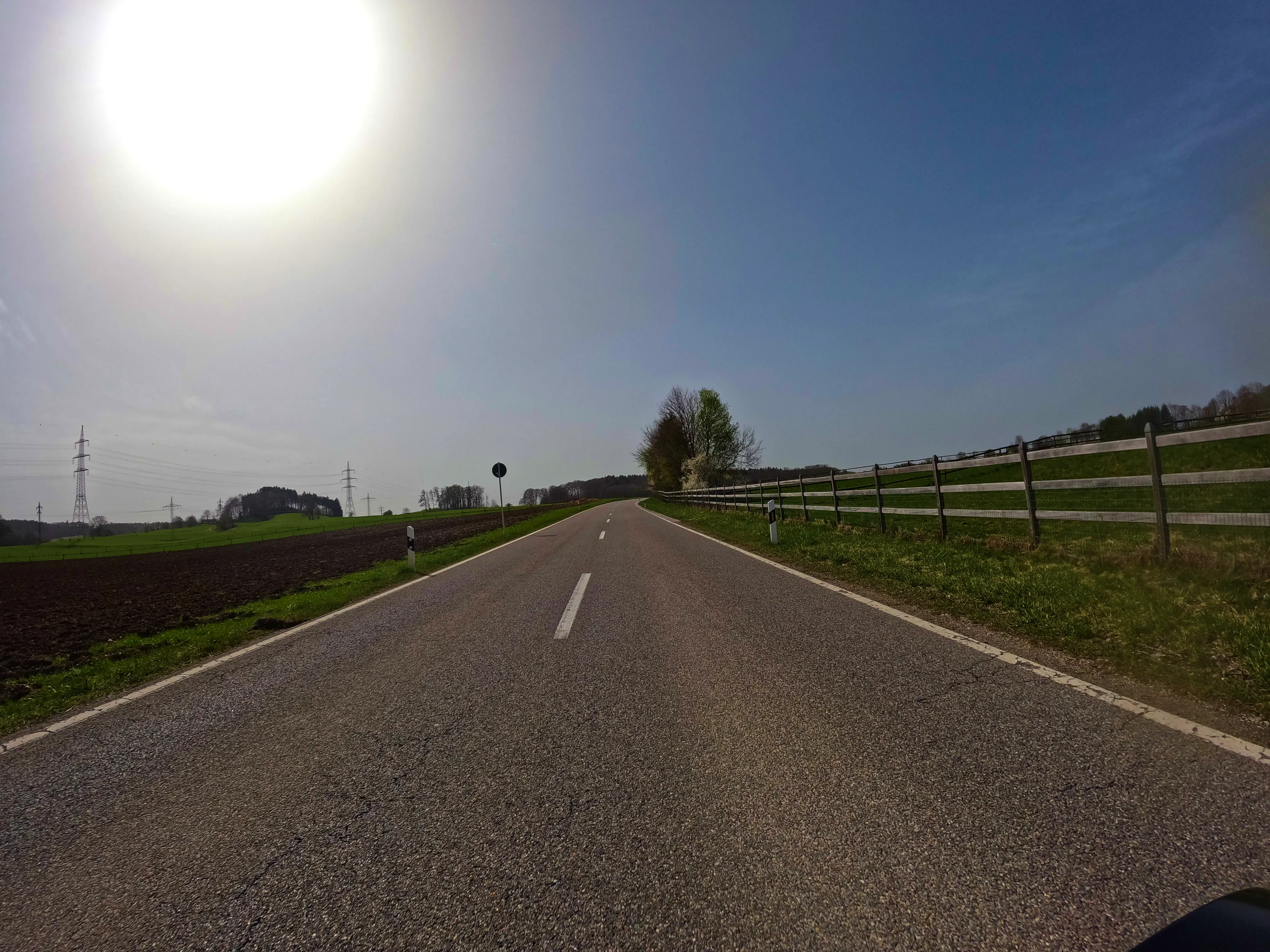 Himmel trüb und milchig