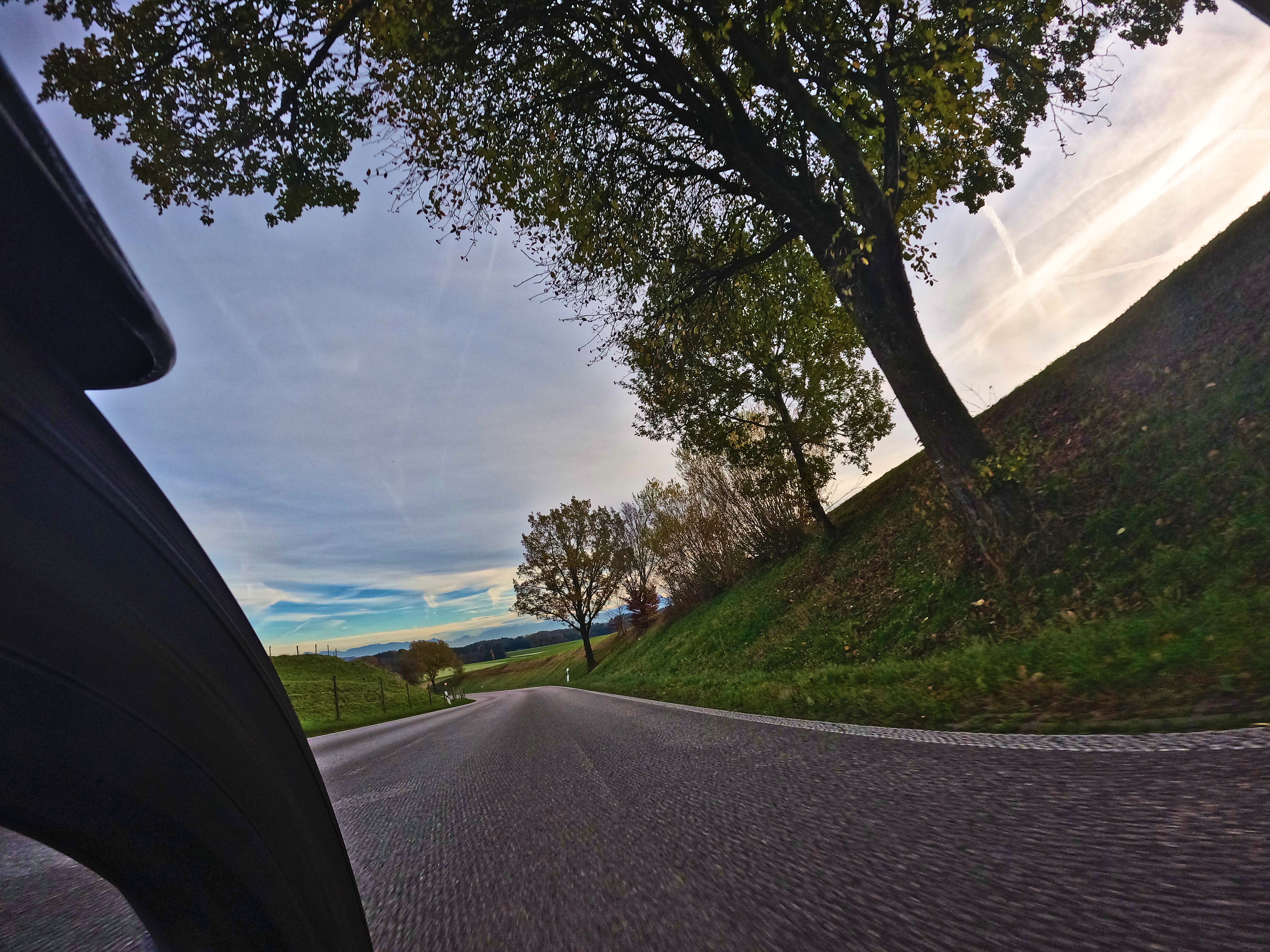 Die Berge am Horizont