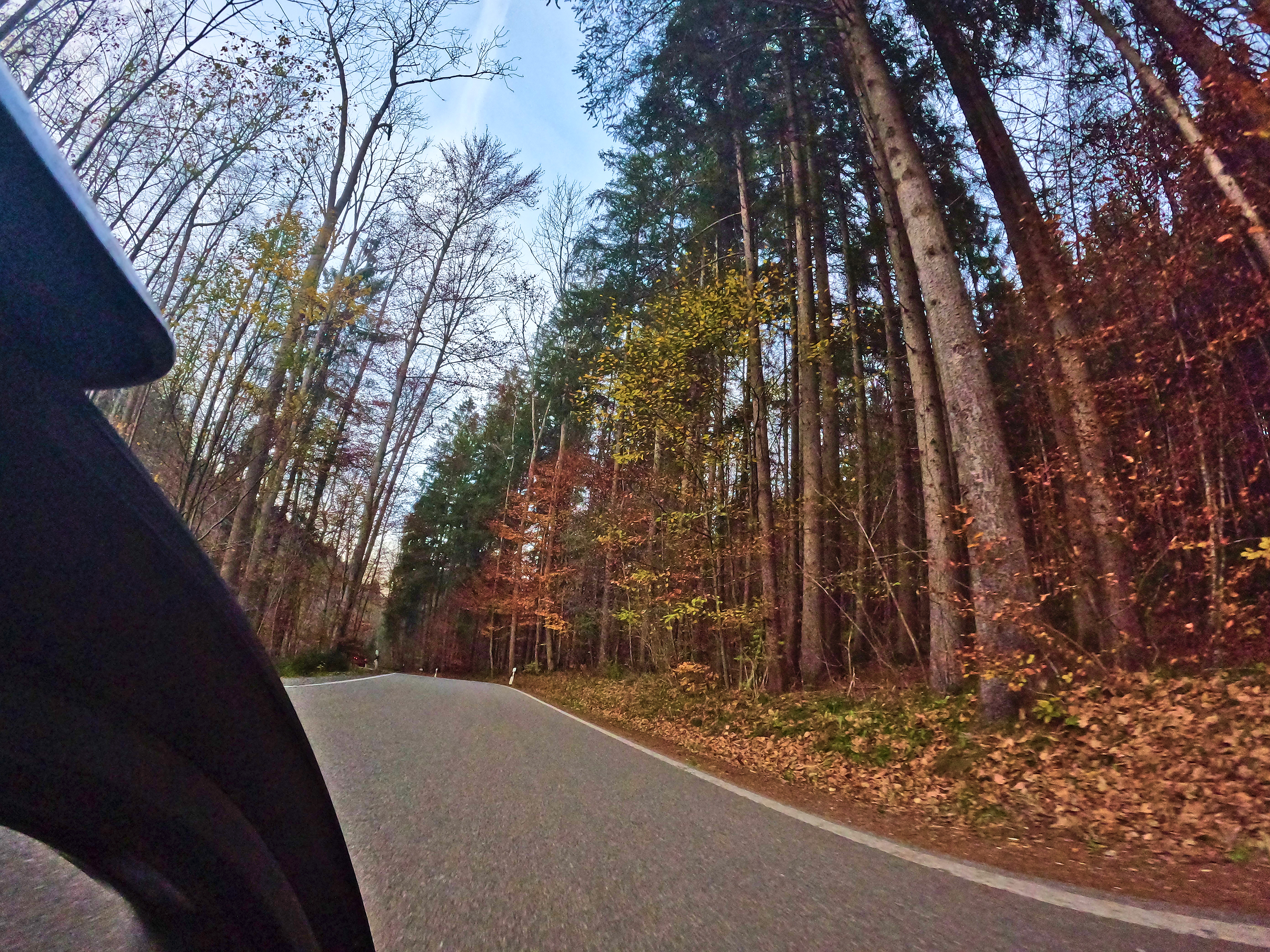 Hausstrecke im Herbst