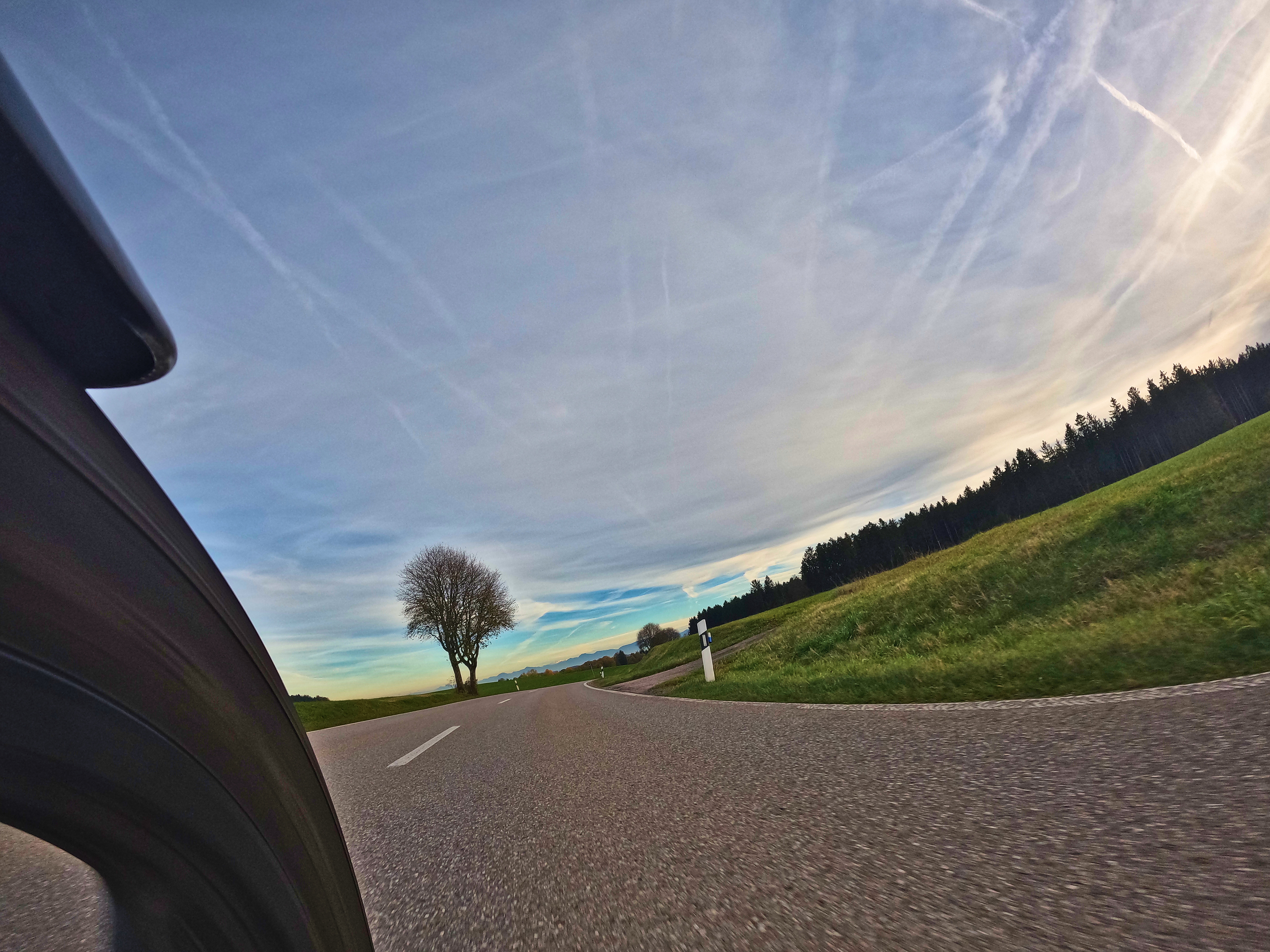 Die Berge am Horizont