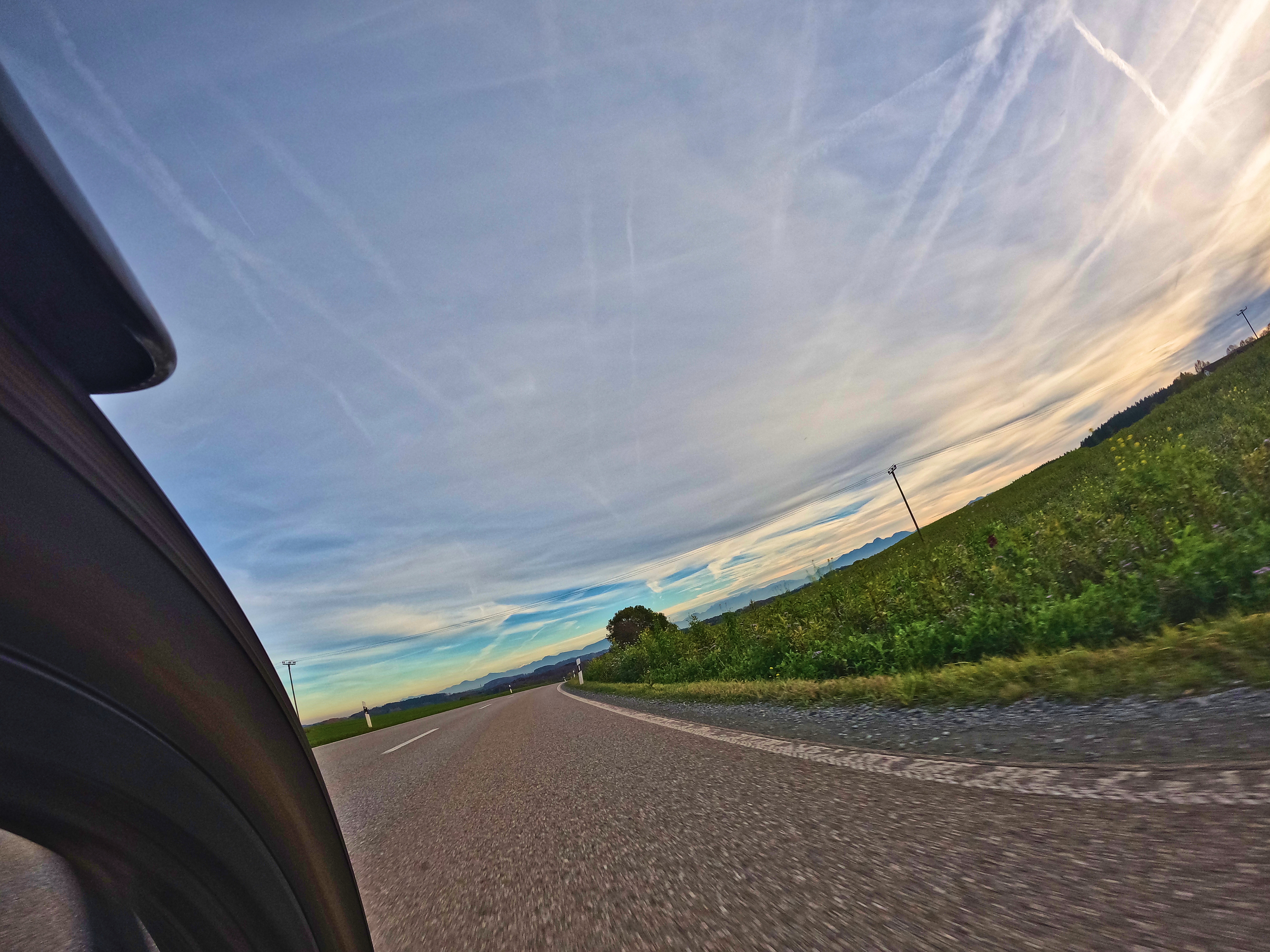 Die Berge am Horizont