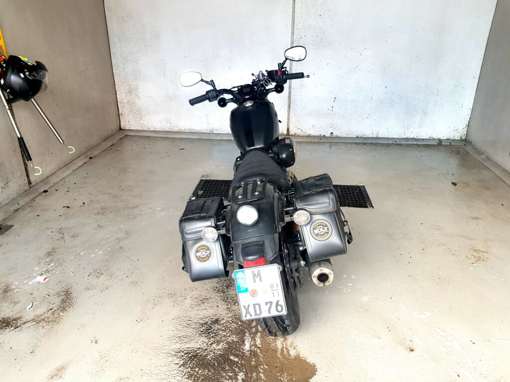 Vorher: ziemlich staubig