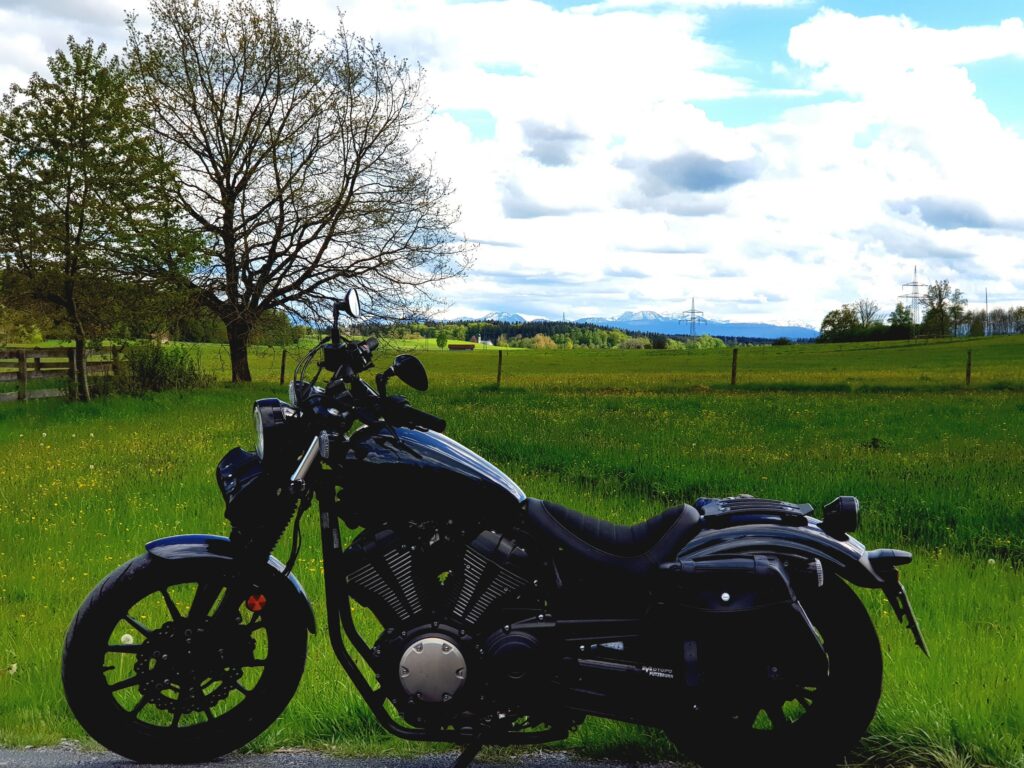 Blick Richtung Alpen, kurz vor Kaltenbrunn