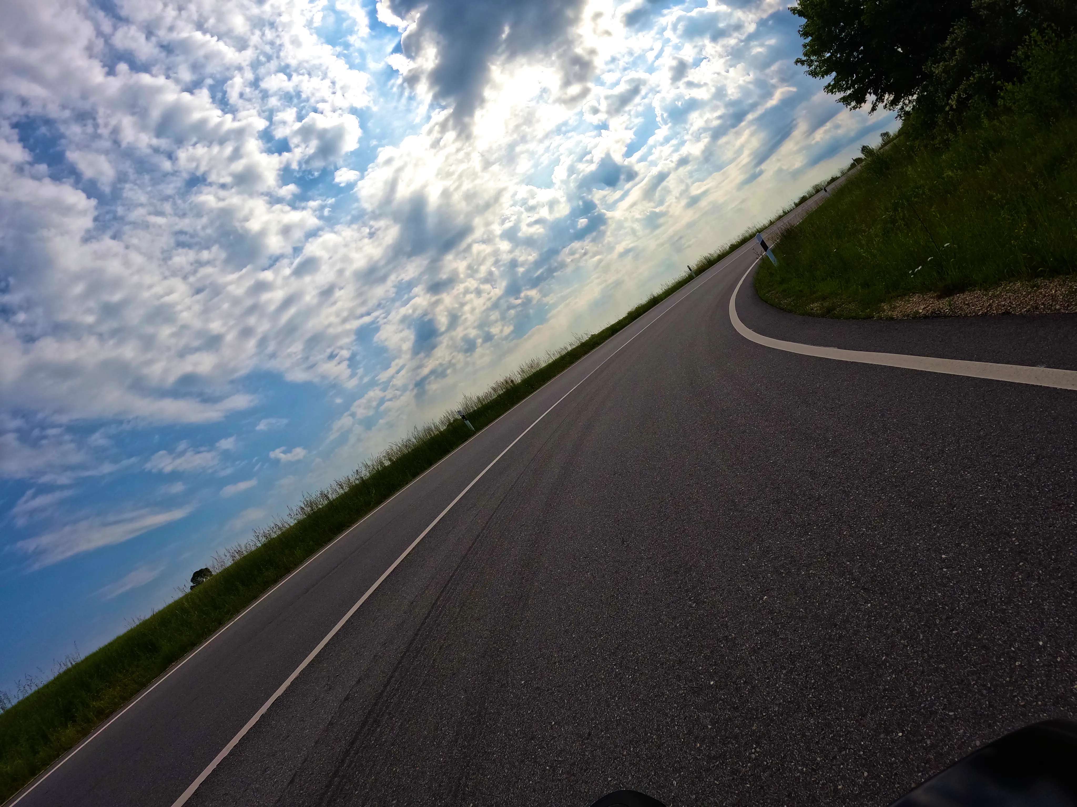 Eine der letzten Kurven