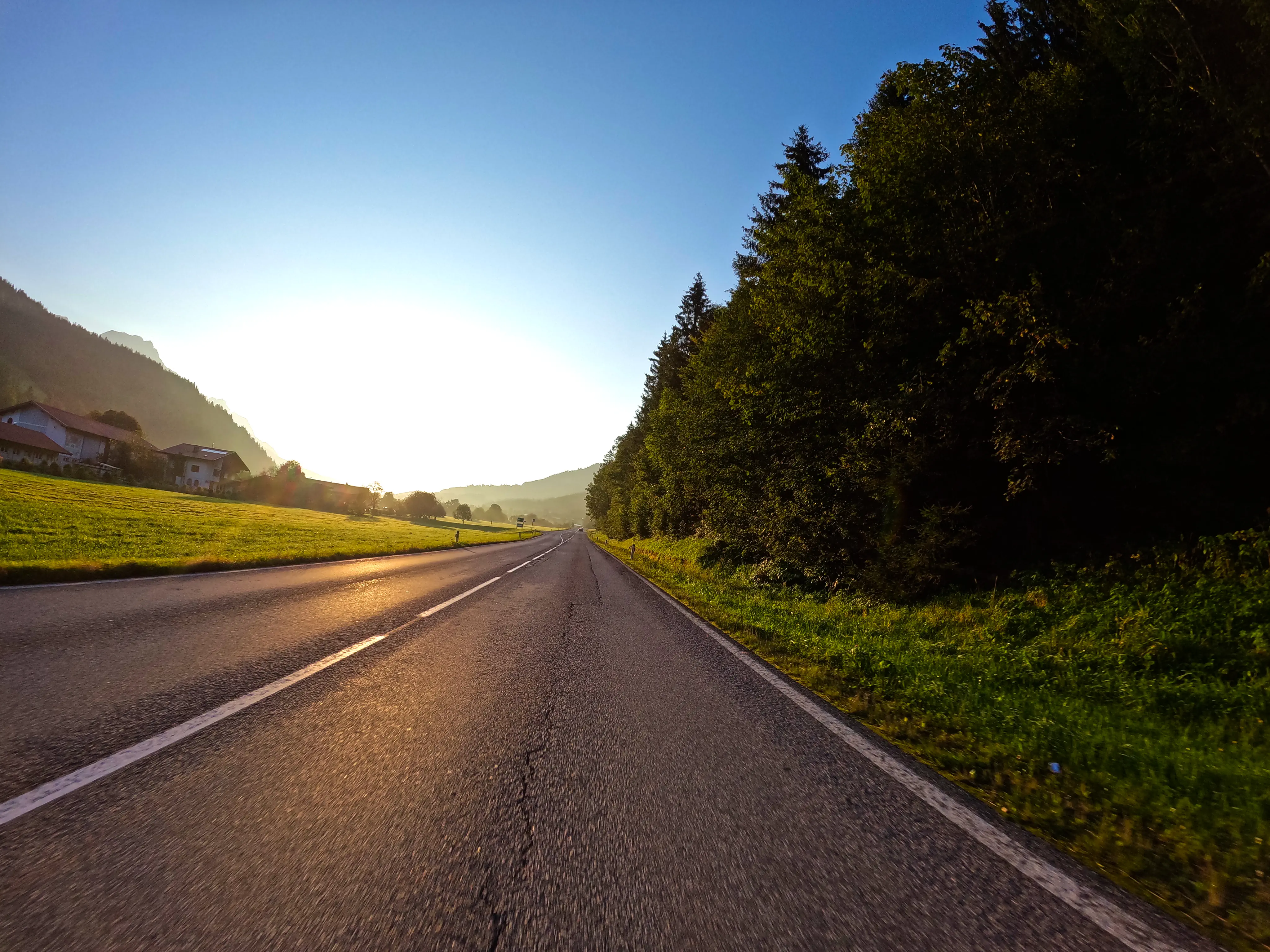 Entspannt über Landstraßen