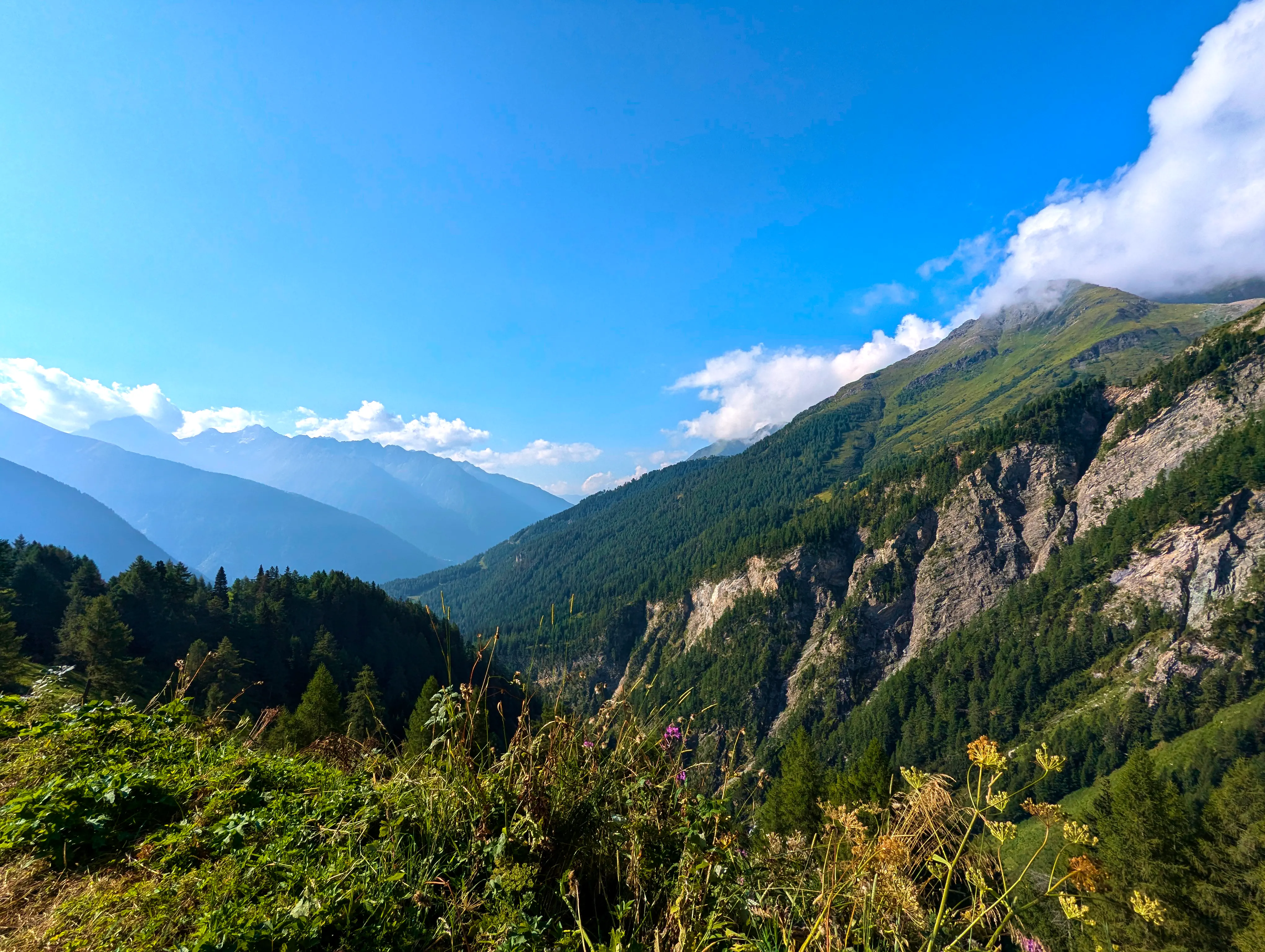 Ausblick Parkplatz Moa-Alm