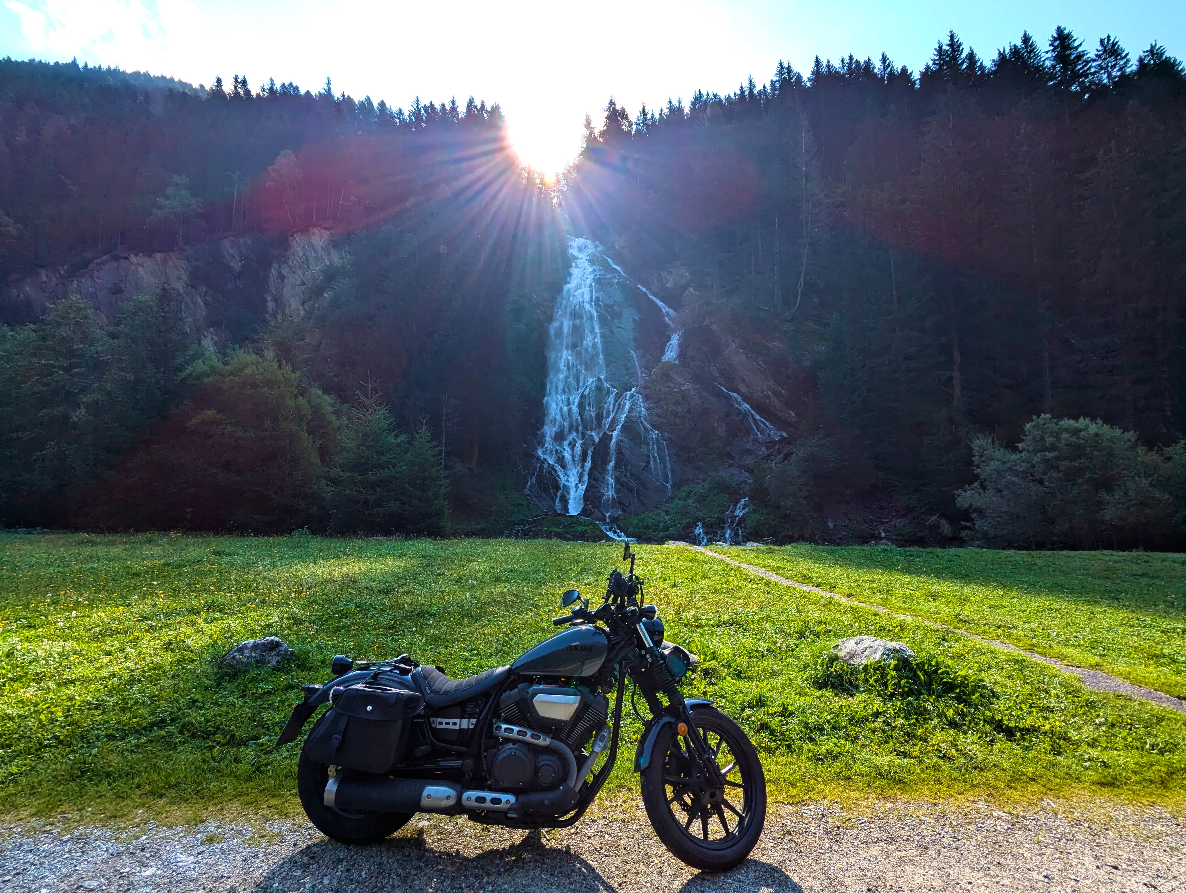 Pause am Schleierwasserfall