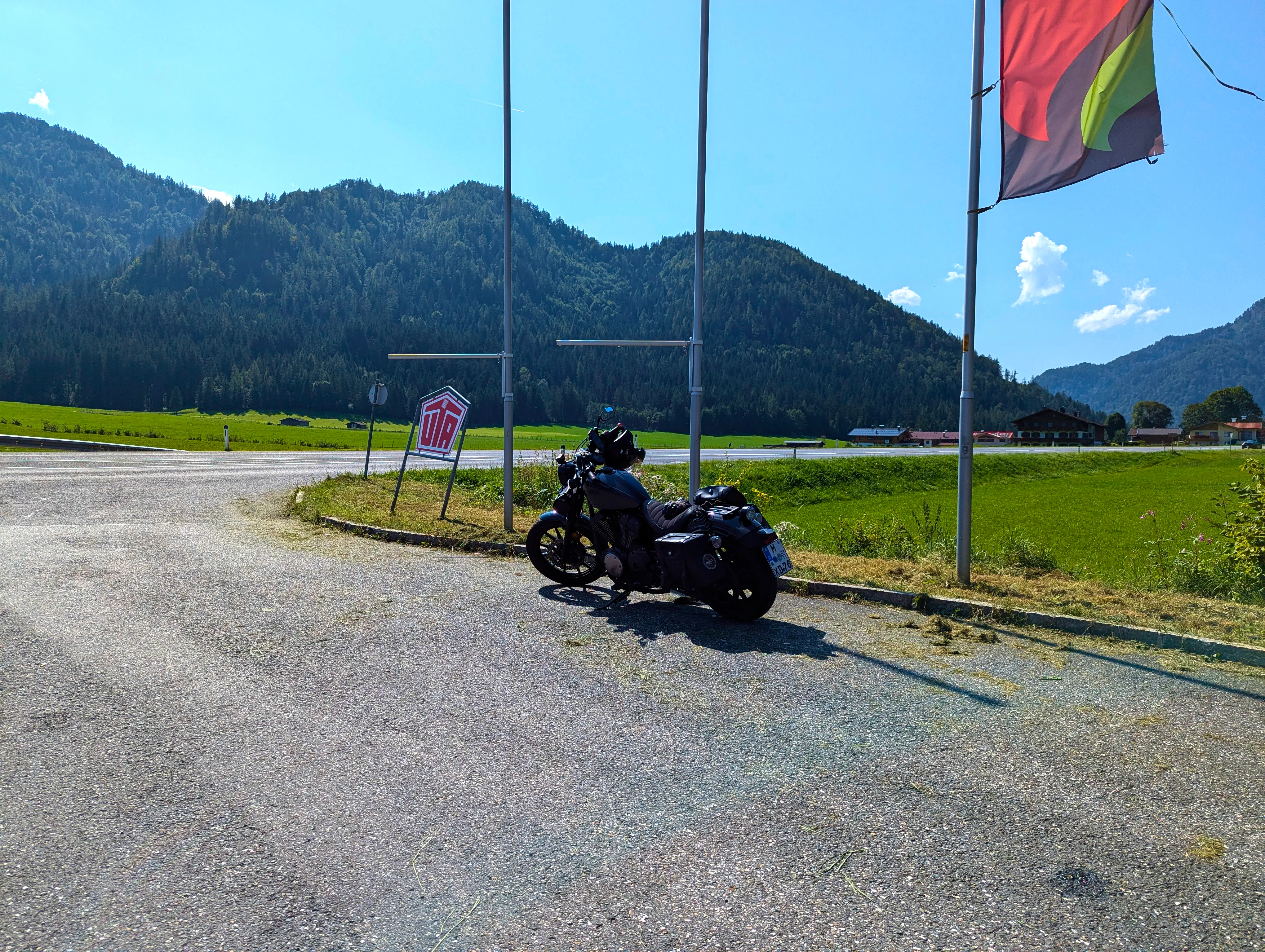 Kurze Pause an der Tanke