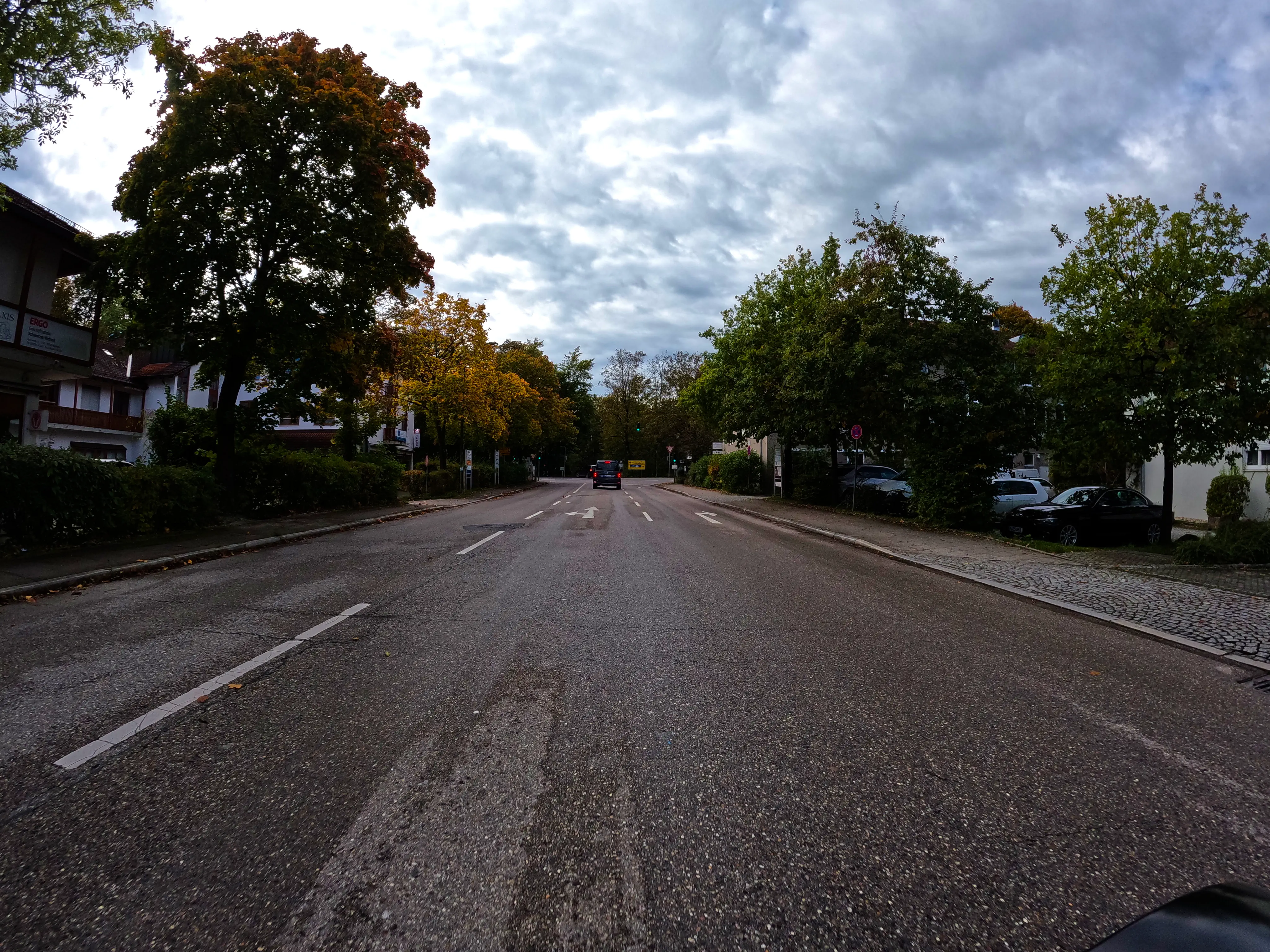 Die Straßen sind noch feucht