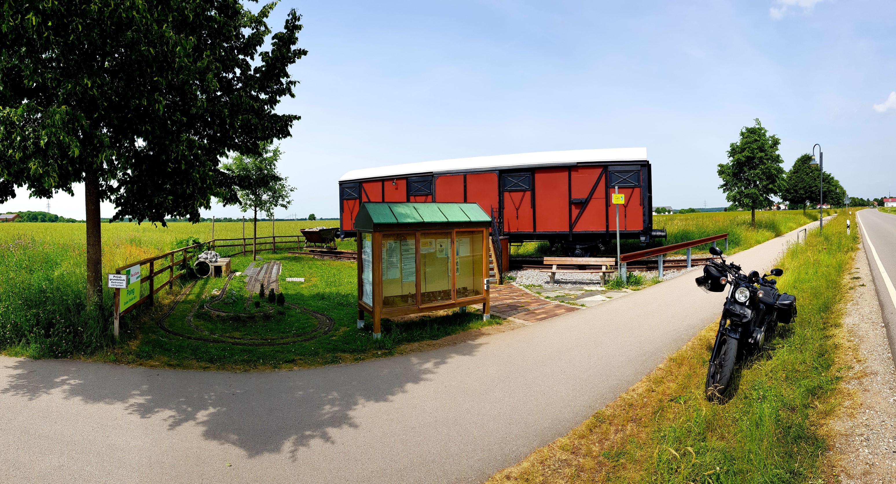 Gedenkgüterwagon der Eisenbahnfreunde Vaterstetten