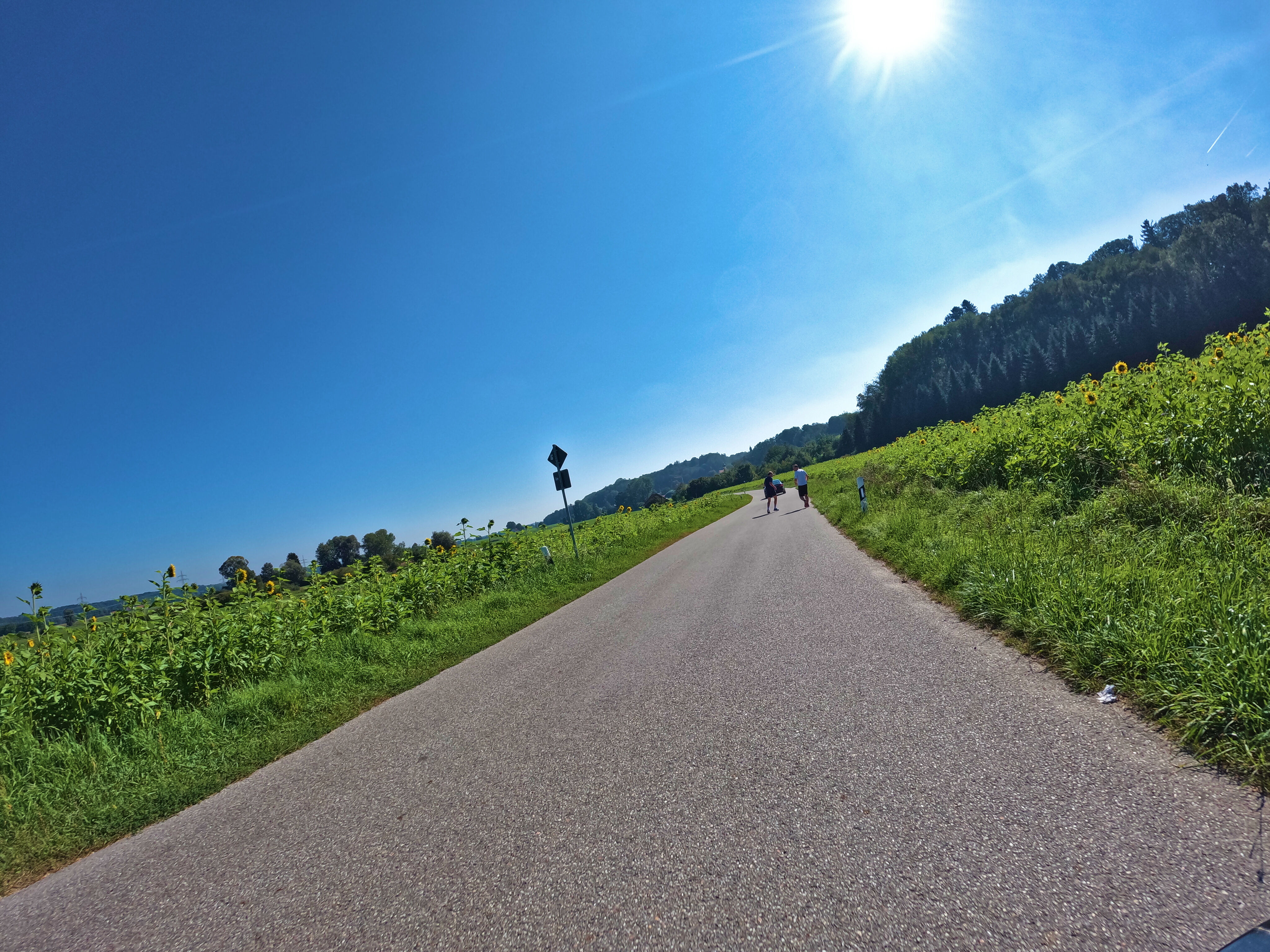 Gut ausgebauter Rad- und Fußweg