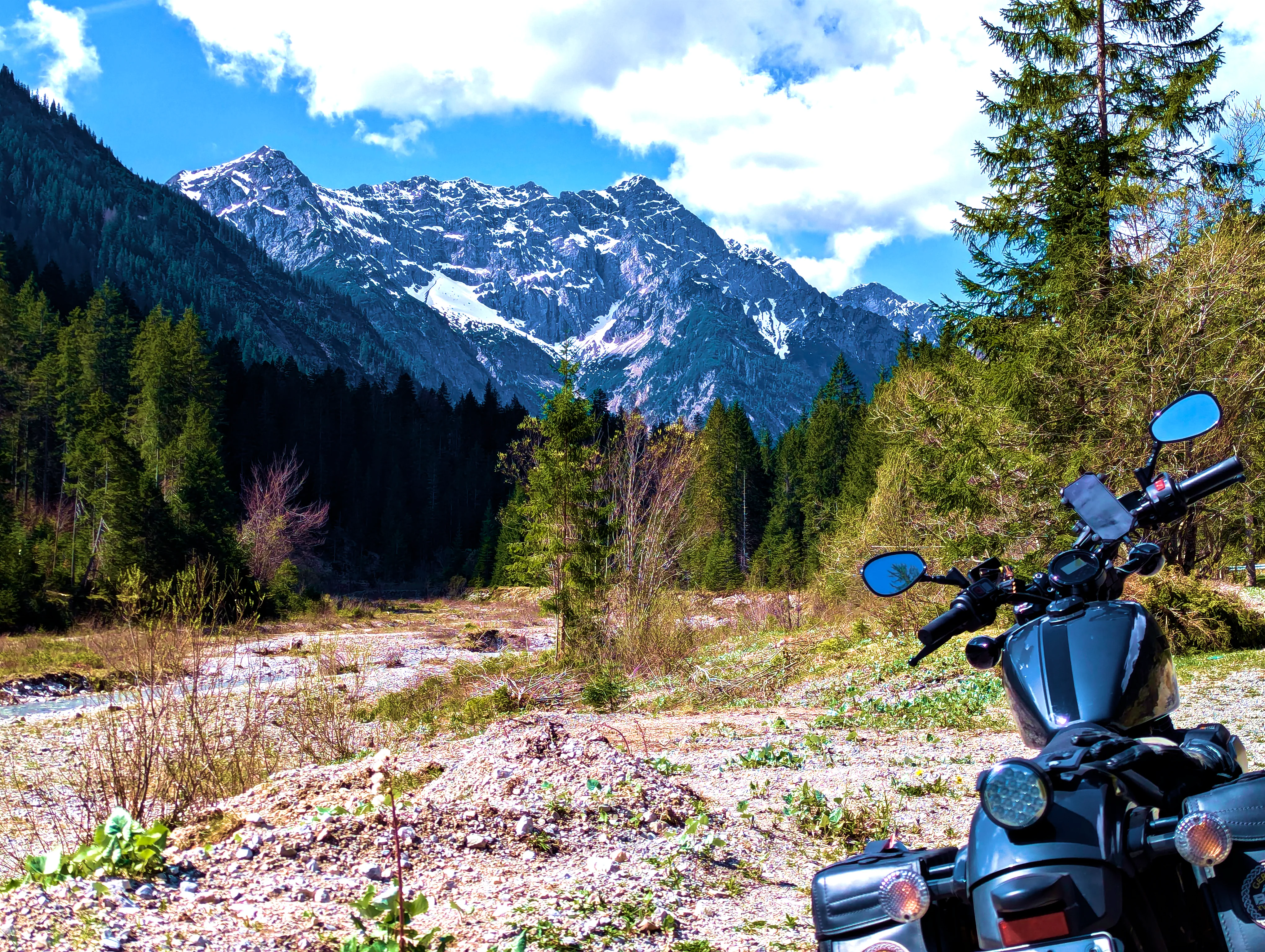 Pause an der fast trockenen Linder