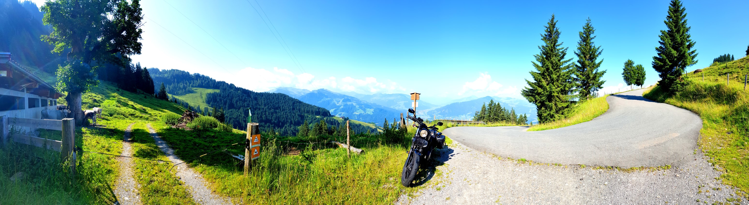 Panorama an der Auffahrt zum Kitzbüheler Horn