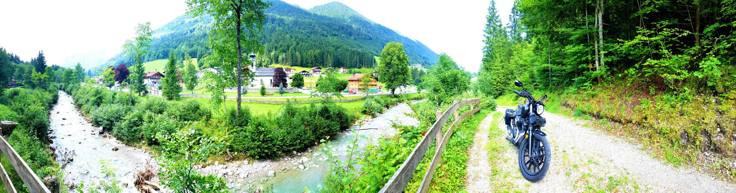 Panorama-Landschaft bei Landl