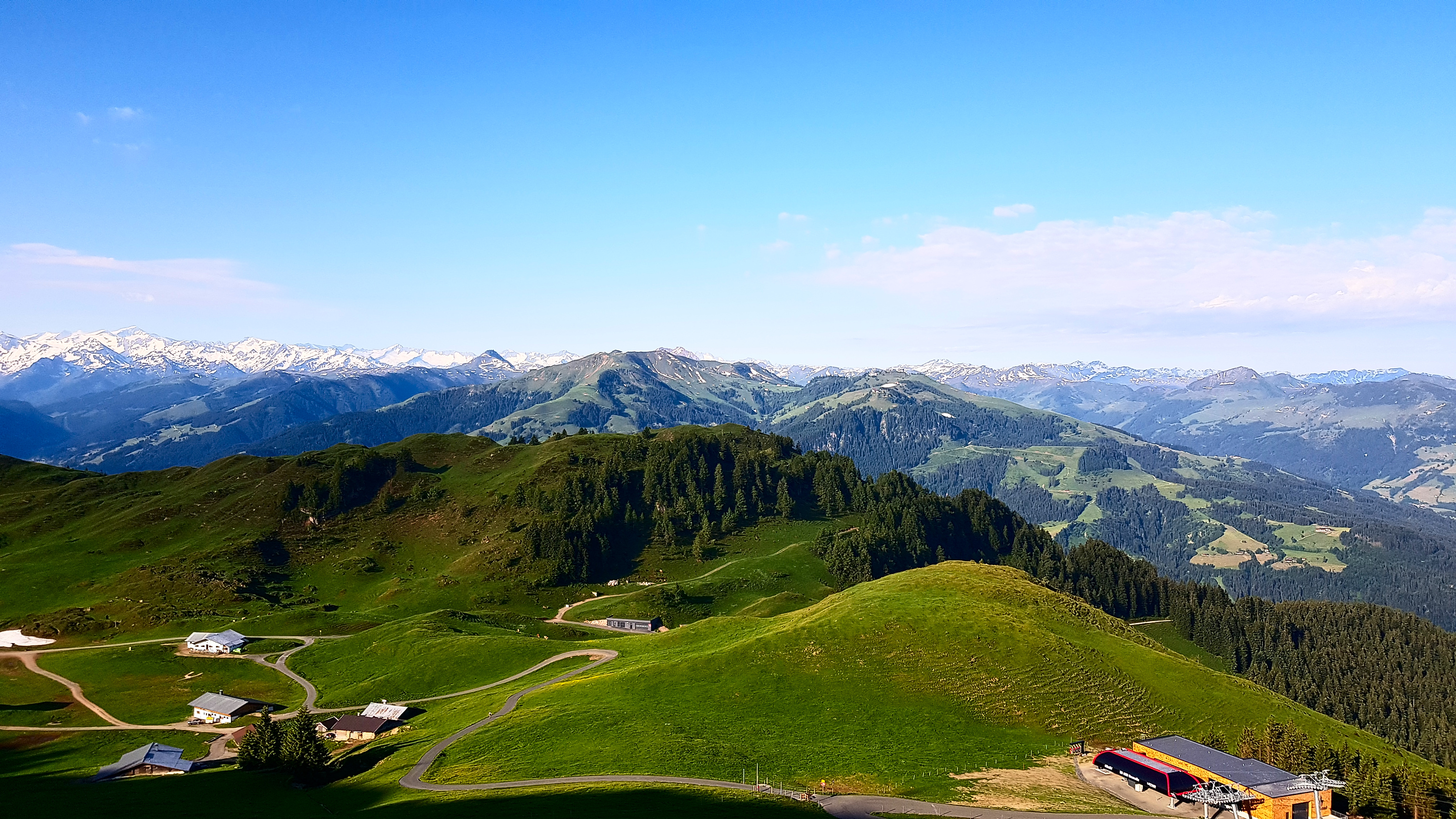 Ausblick am Alpenhaus am Kitzbüheler Horn