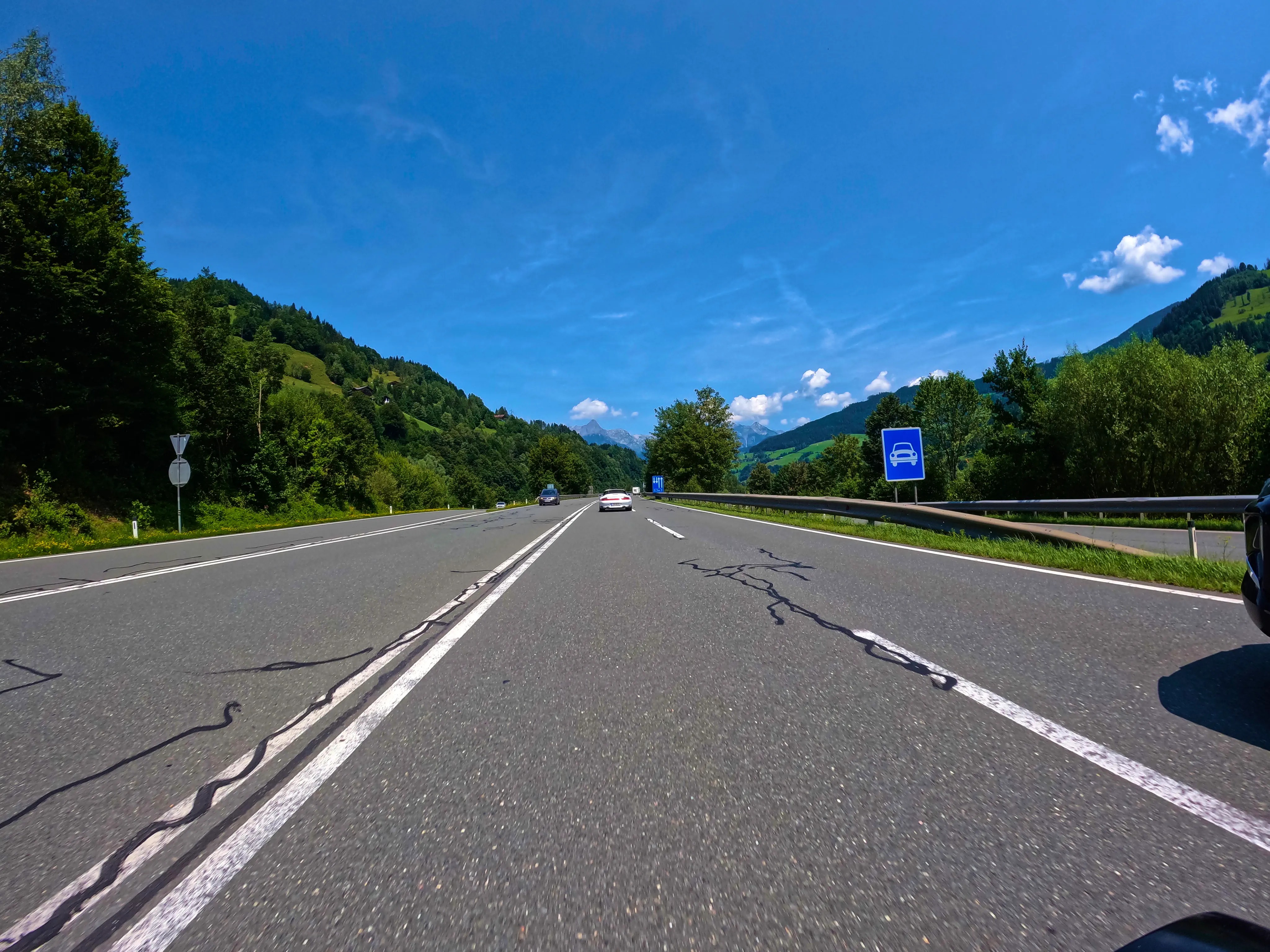 Zuerst über die B311 &hellip;