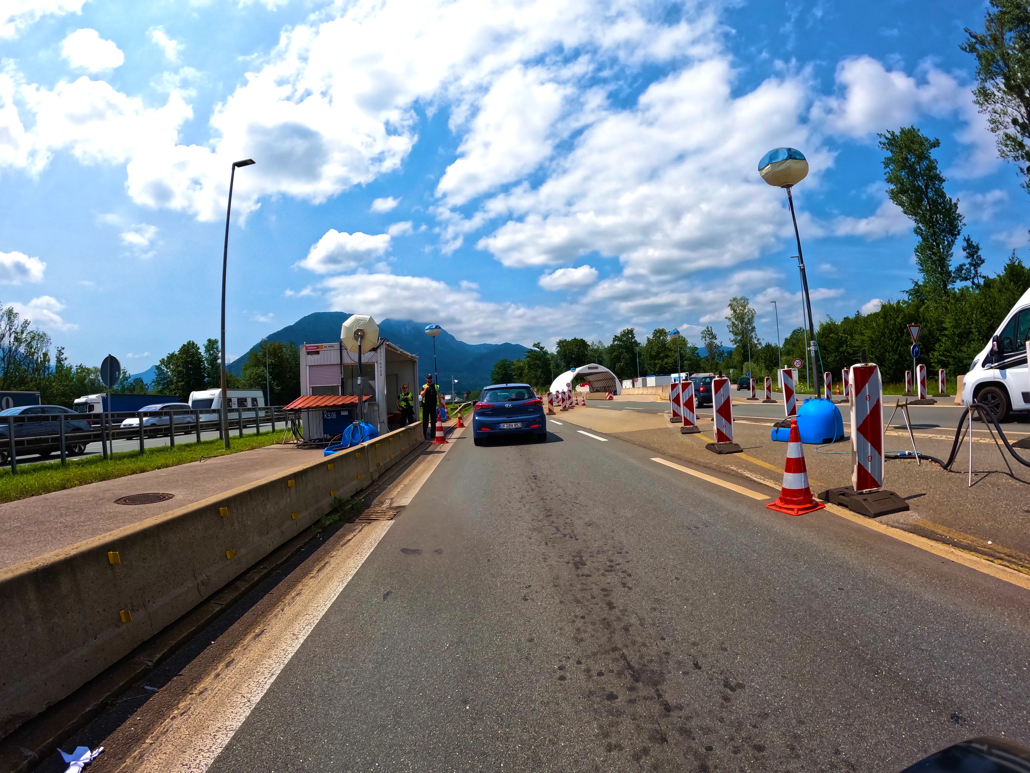 Minimale Verzögerung durch Grenzkontrolle