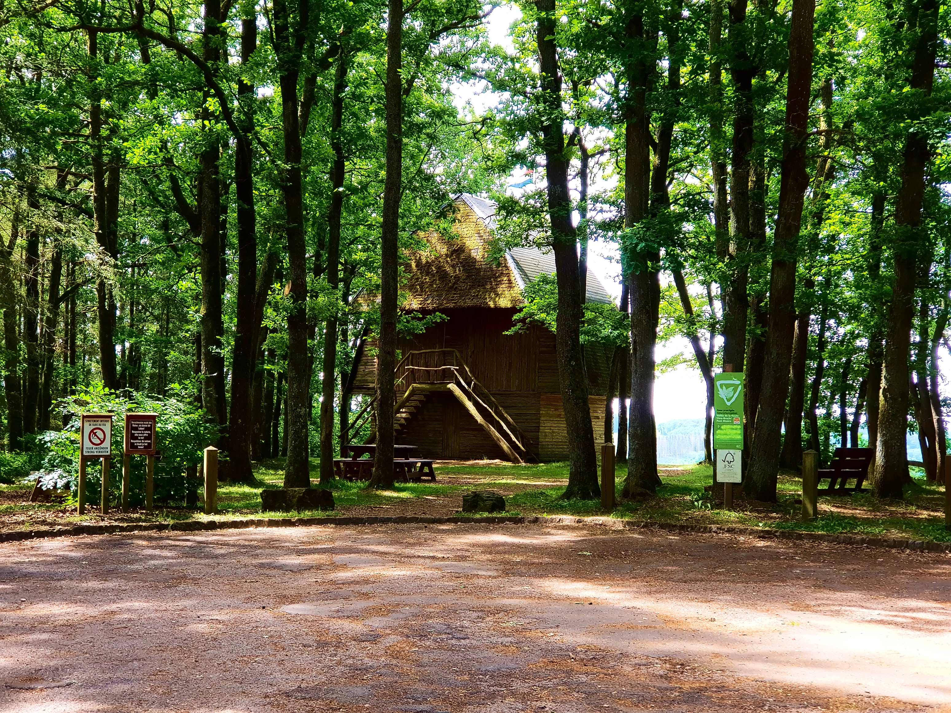 Markante Hütte am Nachweispunkt