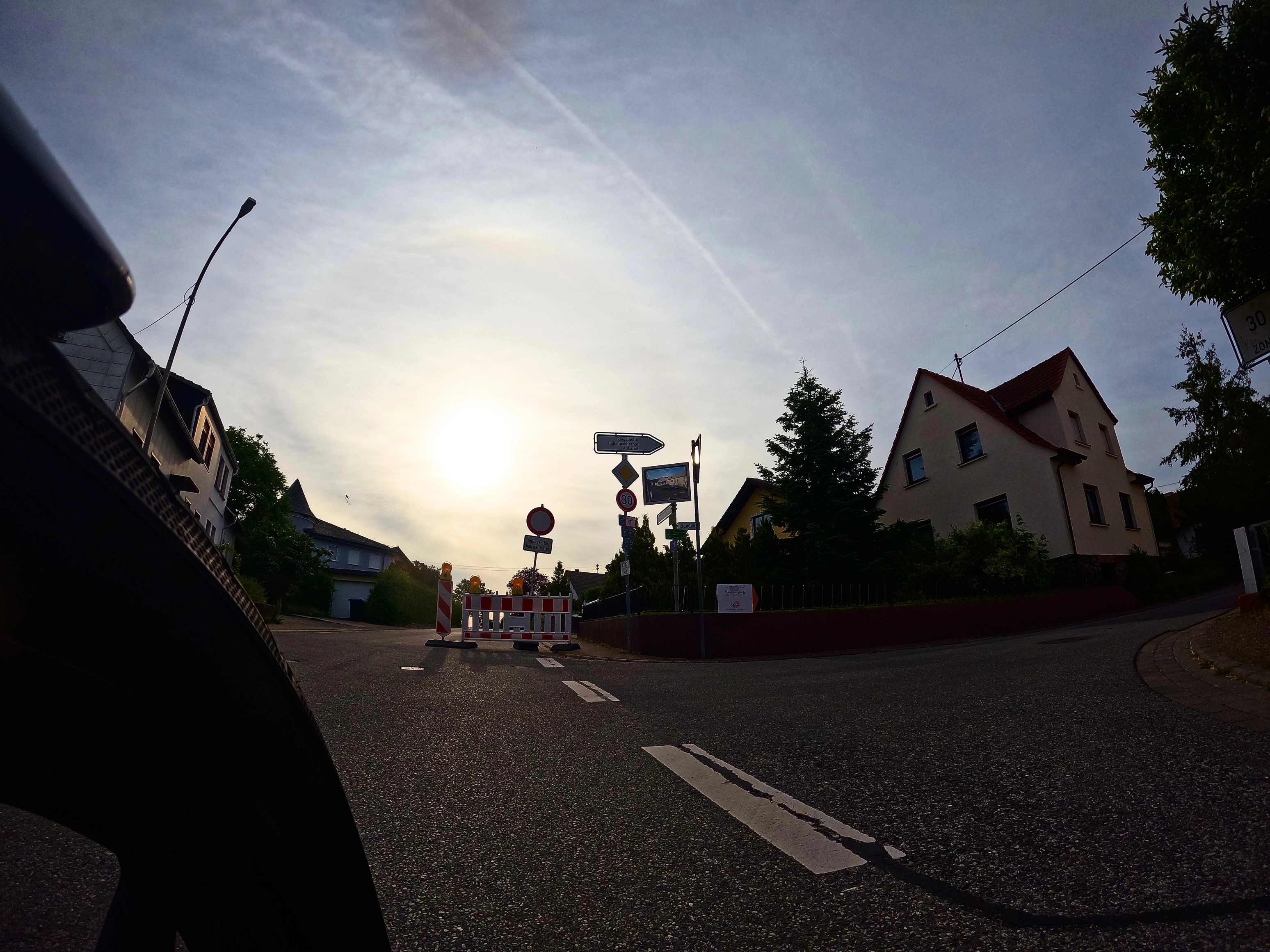 Straßensperrung in Seibersbach