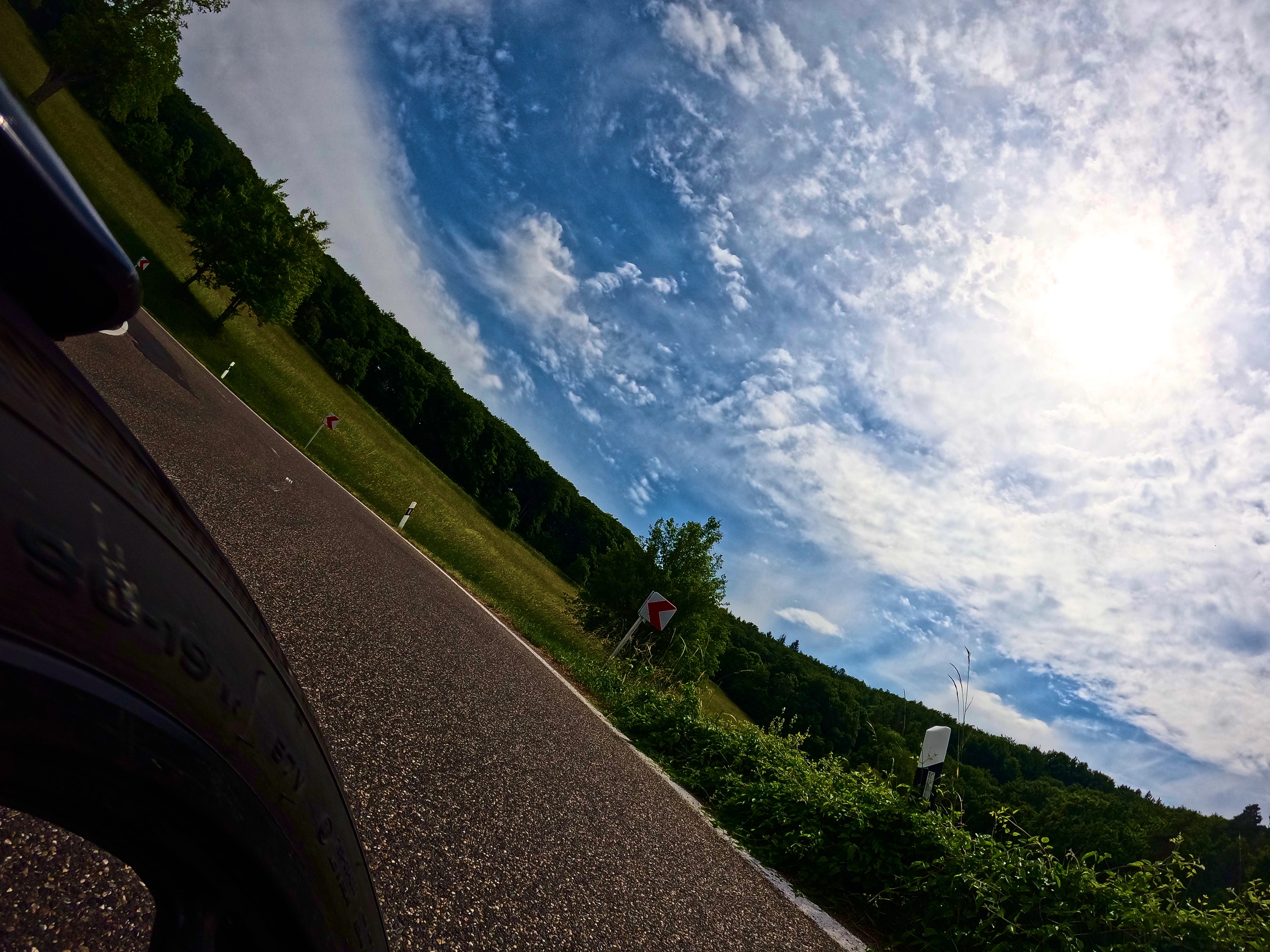 Zurück in Bayern: Himmel weiß-blau
