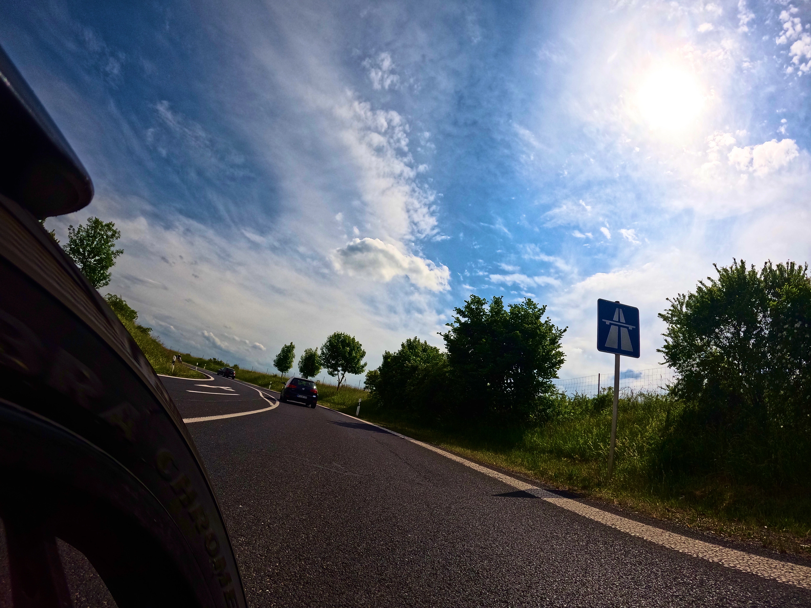 Die letzten Kilometer auf der Autobahn
