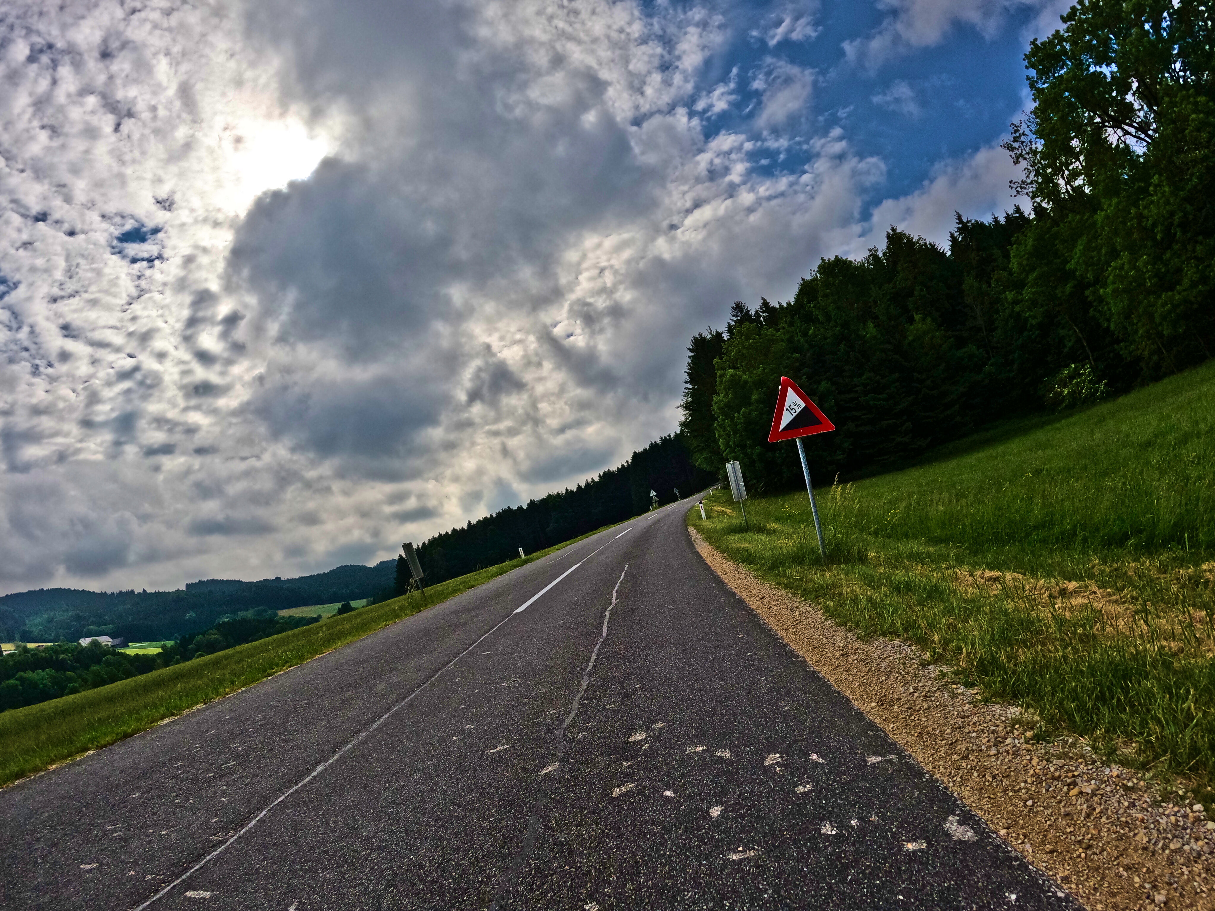 &hellip; dann 15% Steigung.