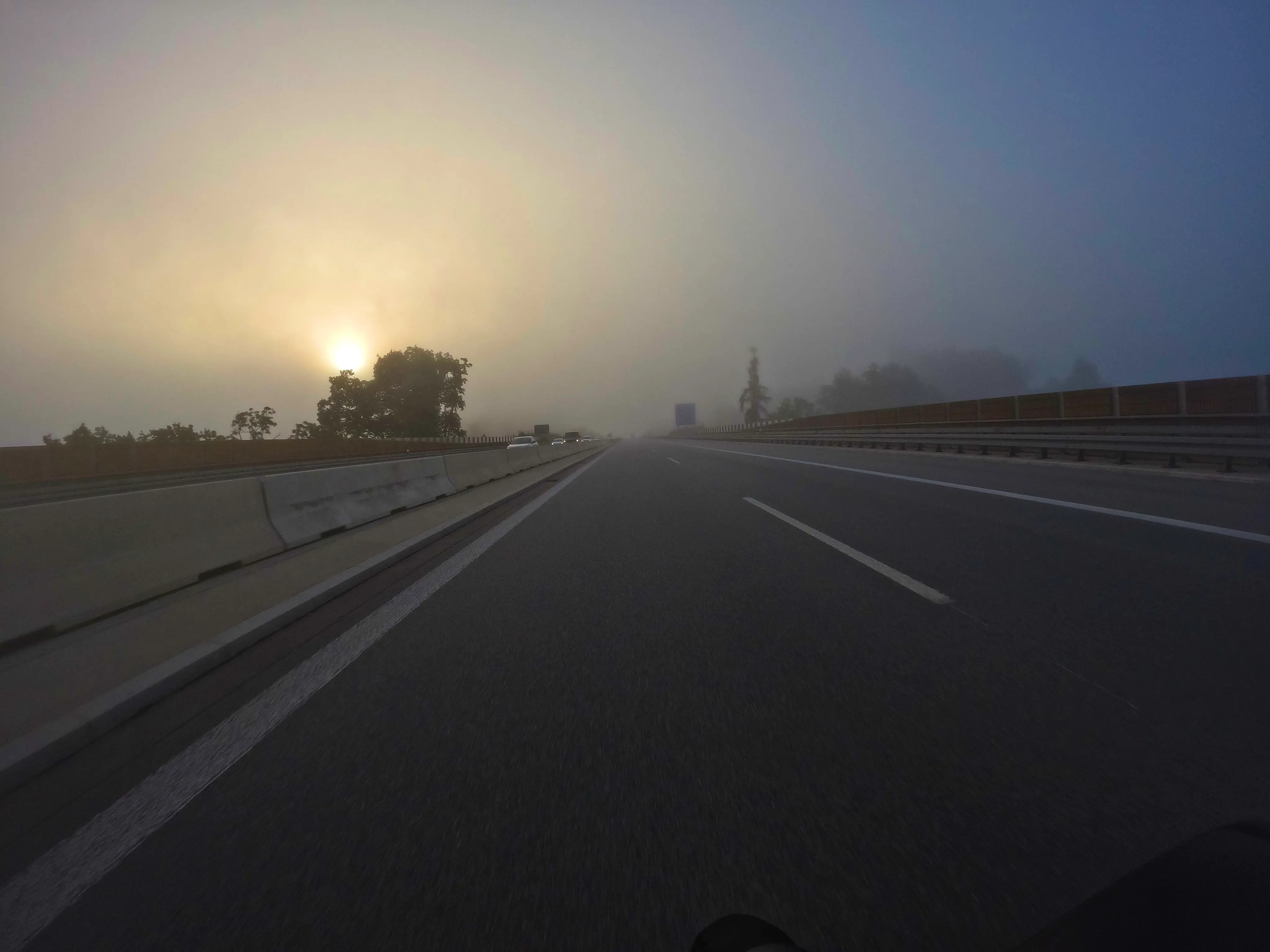 Wenig Sicht im Nebel