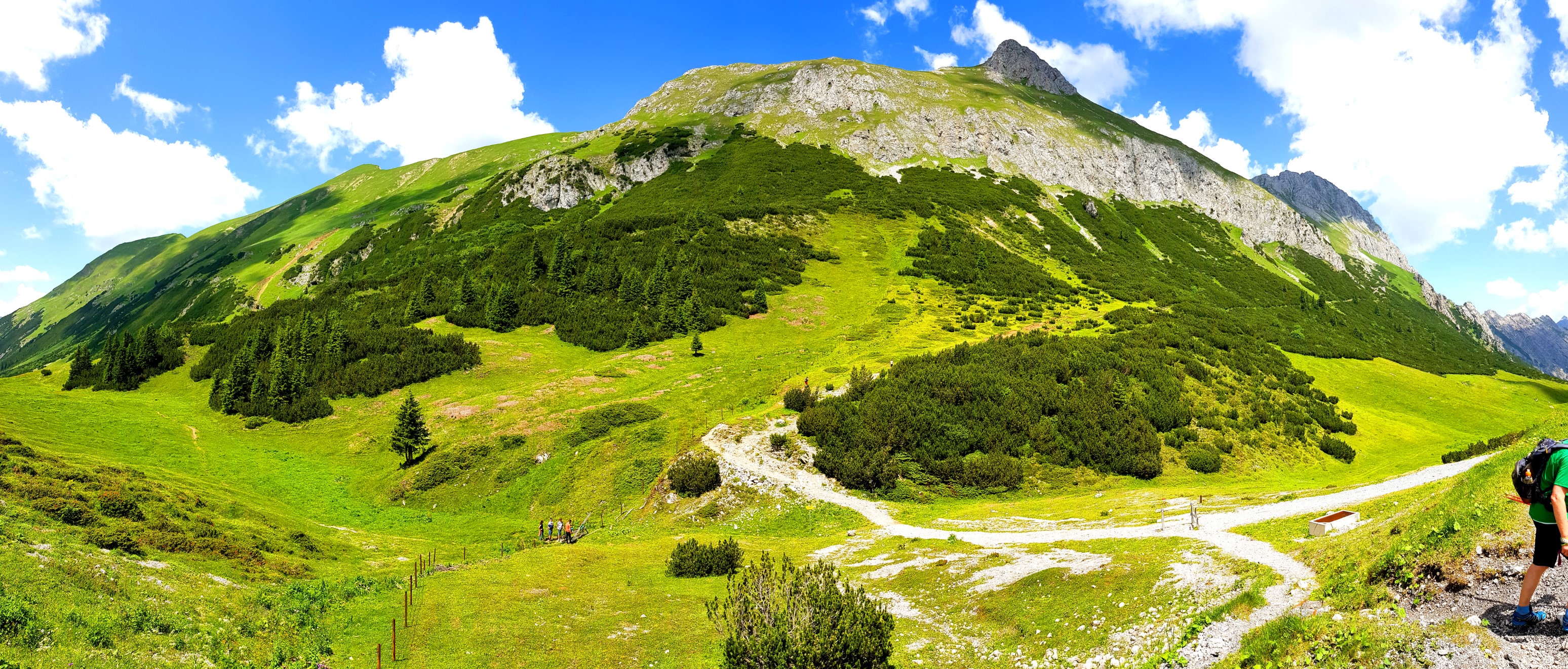 Ausblick an der Passhöhe Hahntennjoch