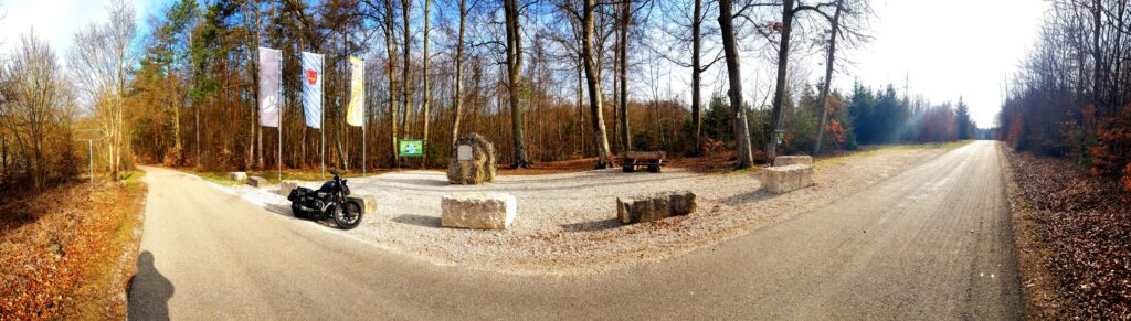 Panorama am geografischen Mittelpunkt Bayerns, Teil 1