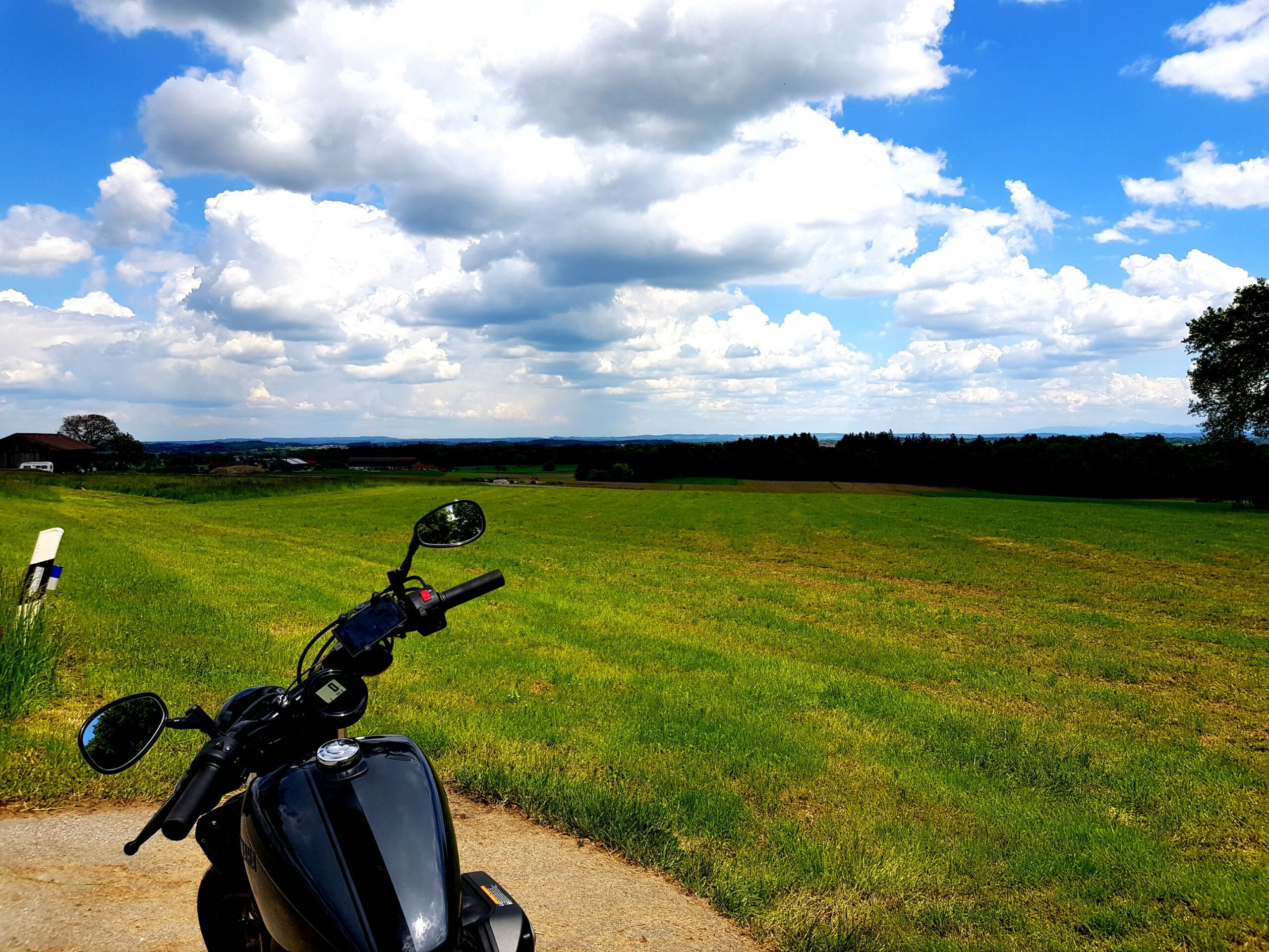 Zwischen Aßling und Tegernau - toller Weitblick