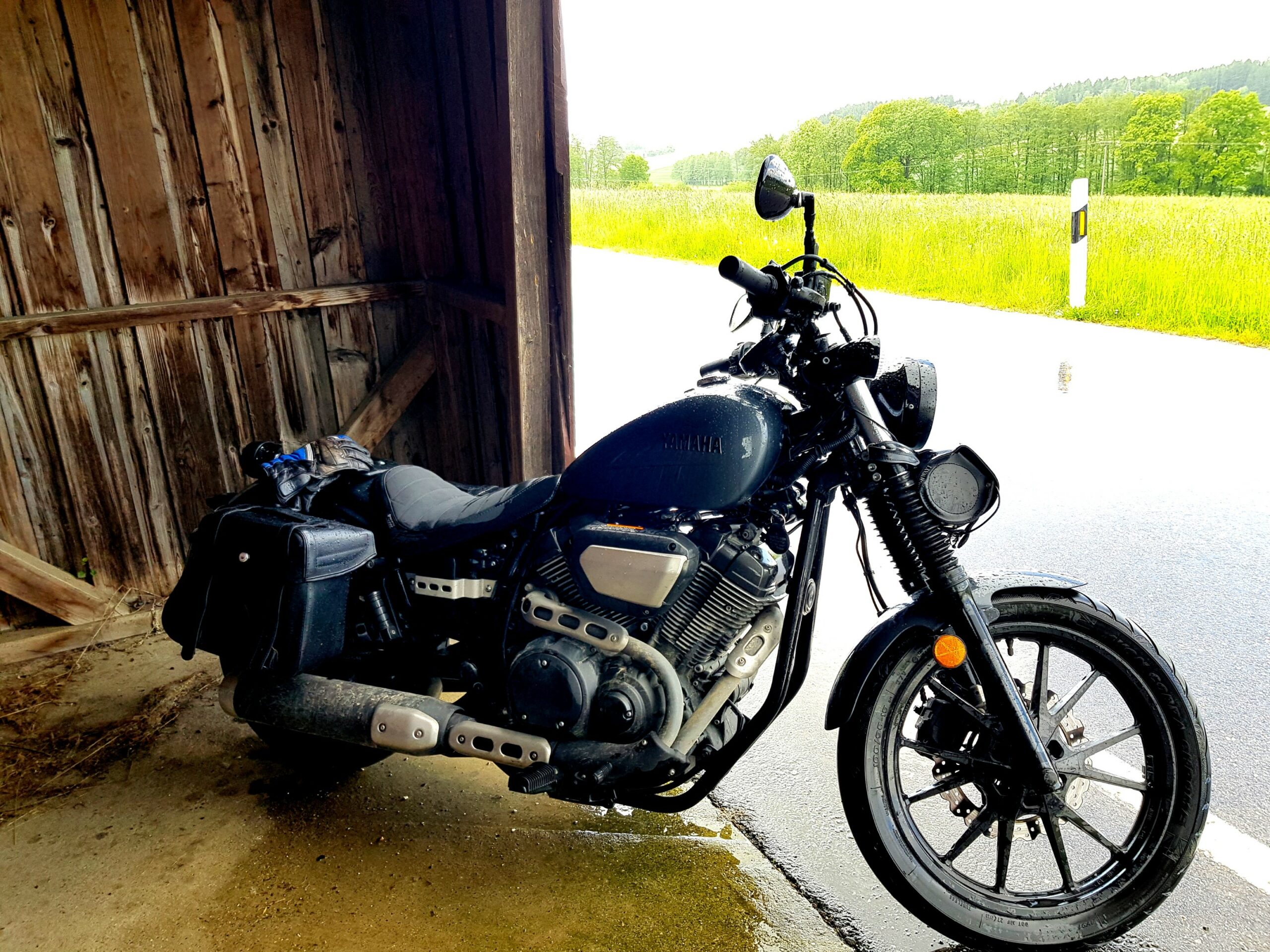 Kurze Regenfahrt - Bolt wieder eingesaut