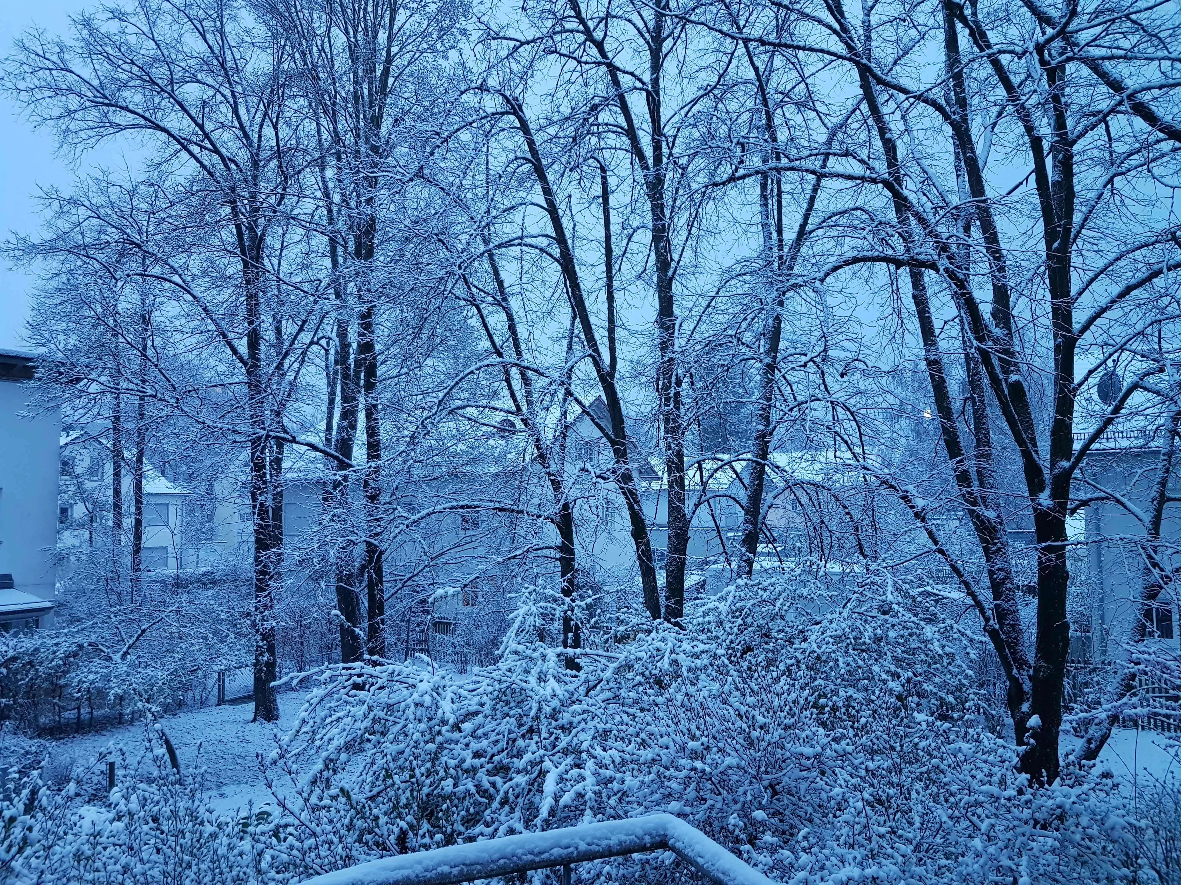 Heute Morgen, der Blick vom Balkon