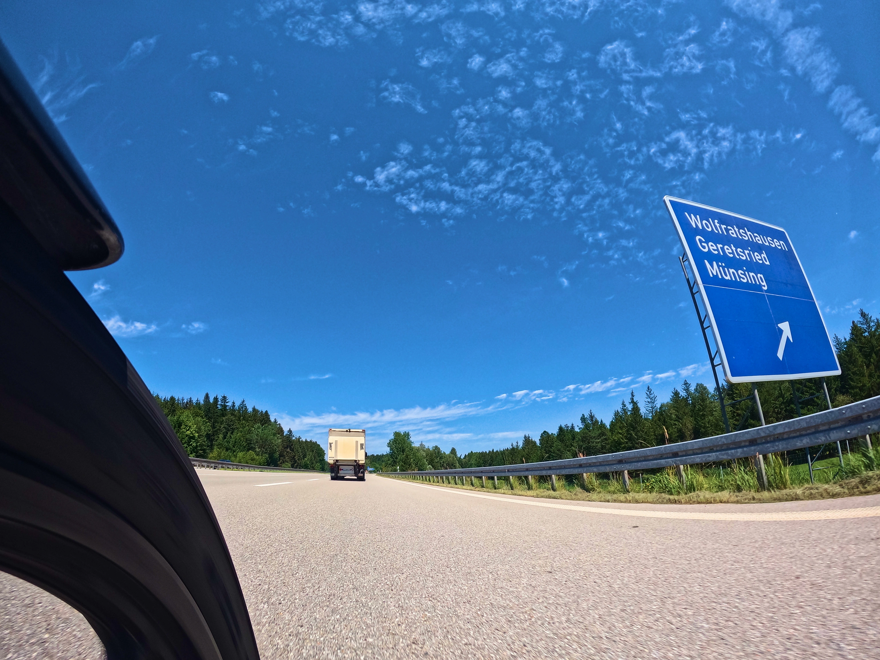 Heimweg über die Autobahn